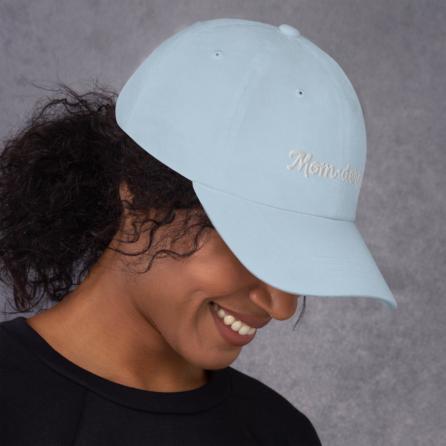 Mom-derful Pink|Light Blue/White Hat