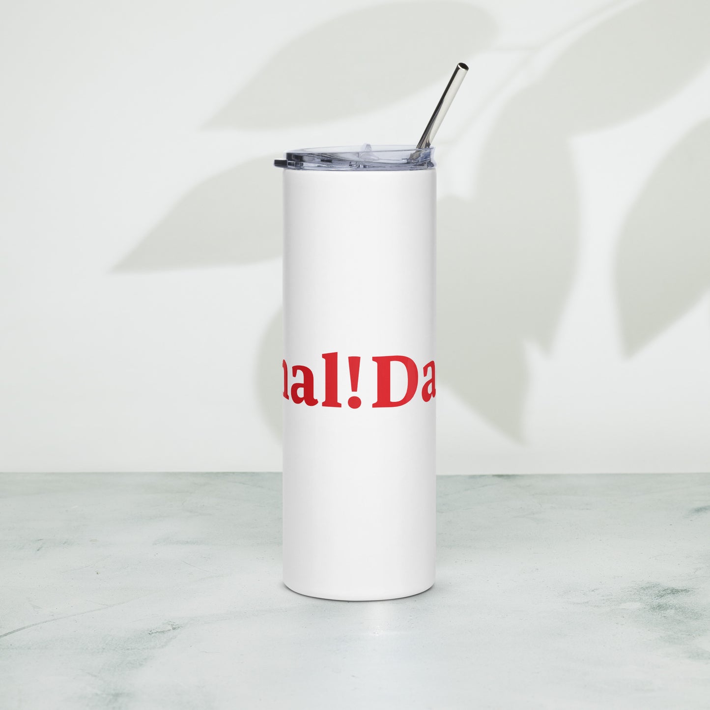 Dad-sational White/Red Stainless Steel Tumbler