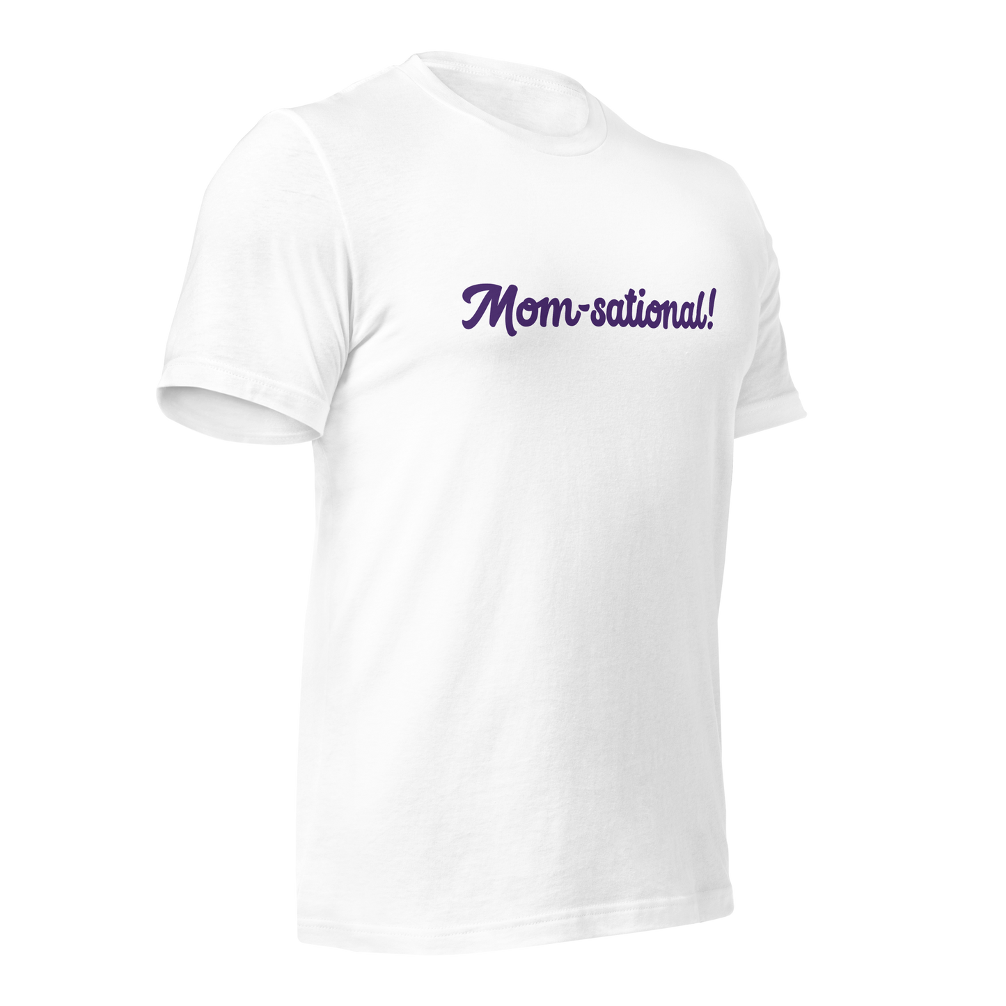 Mom-sational White/Purple Thin Over-Shirt T-Shirt