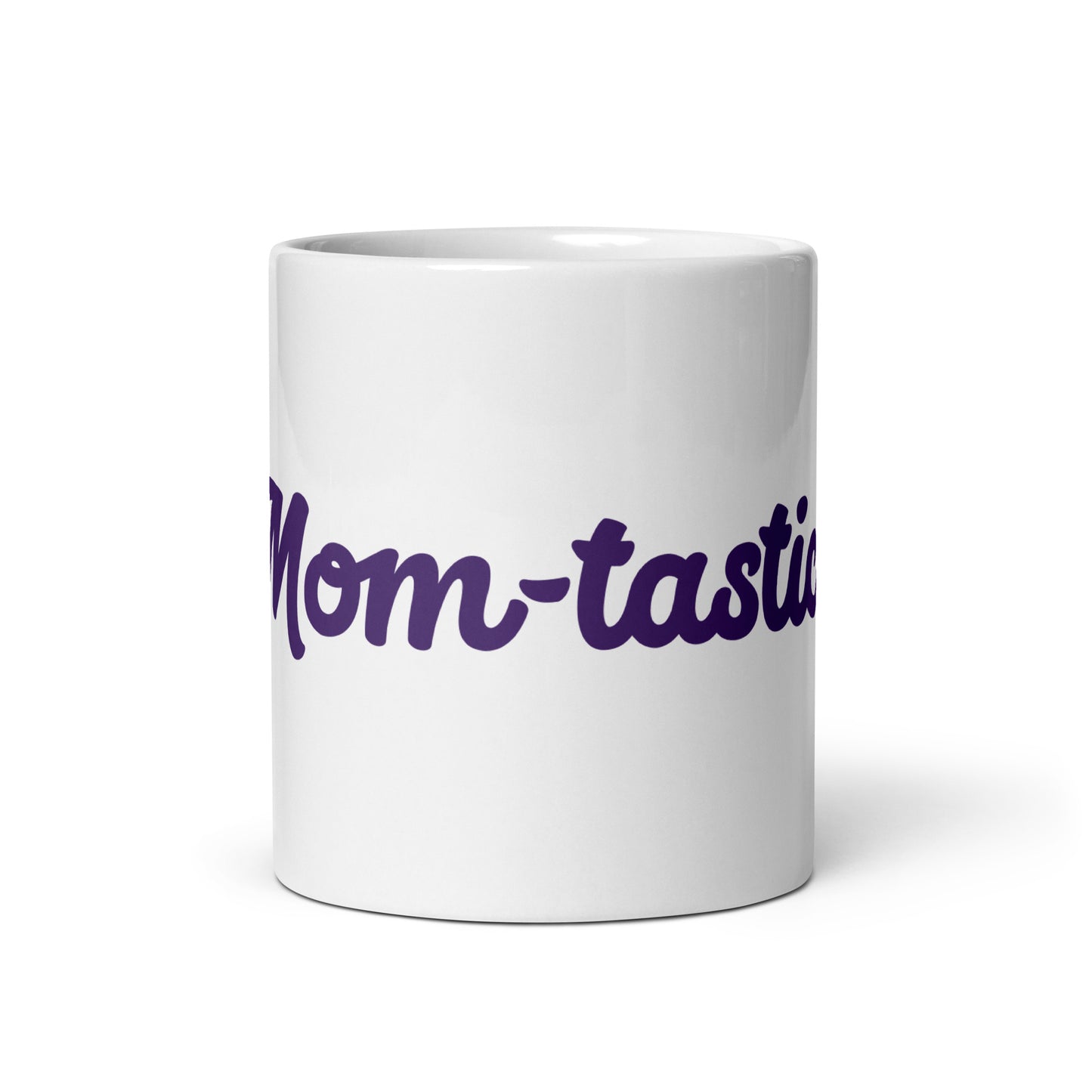 Mom-tastic White/Purple Glossy Mug