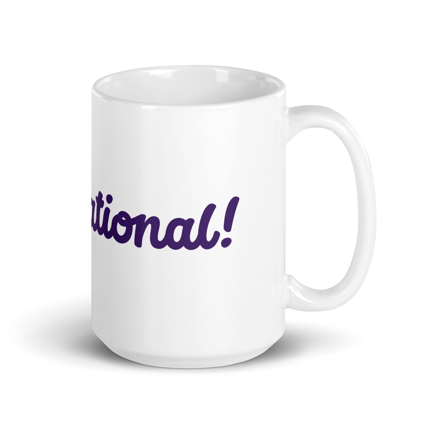 Mom-sational White/Purple Glossy Mug