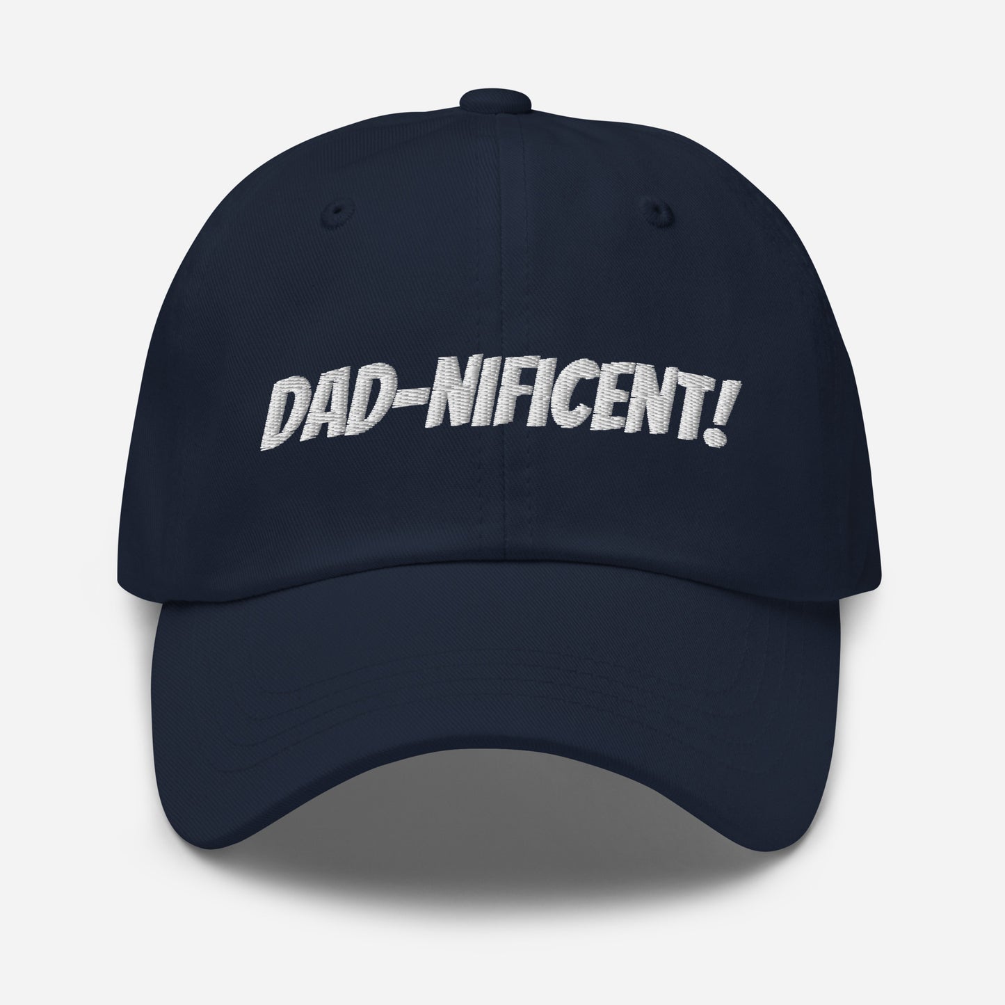 DAD-NIFICENT Navy Blue|Cranberry Red/White Hat