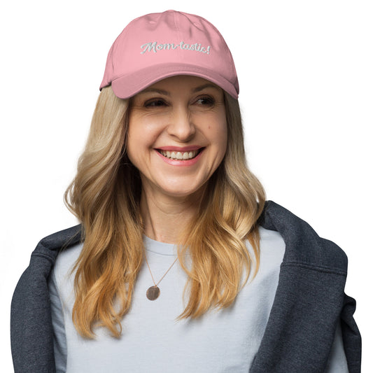 Mom-tastic Pink|Light Blue/White Hat