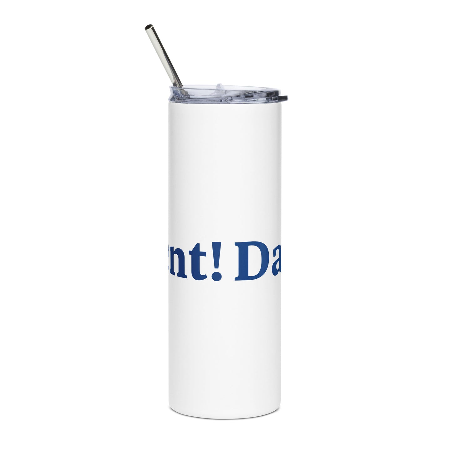Dad-nificent White/Blue Stainless Steel Tumbler