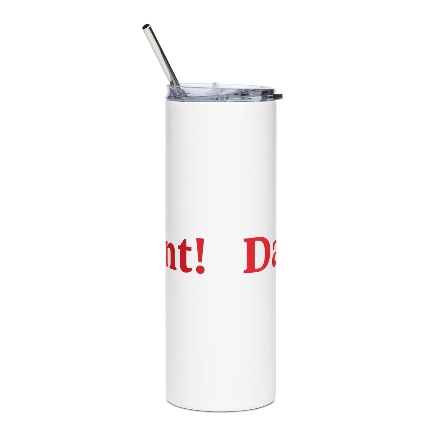 Dad-nificent White/Red Stainless Steel Tumbler