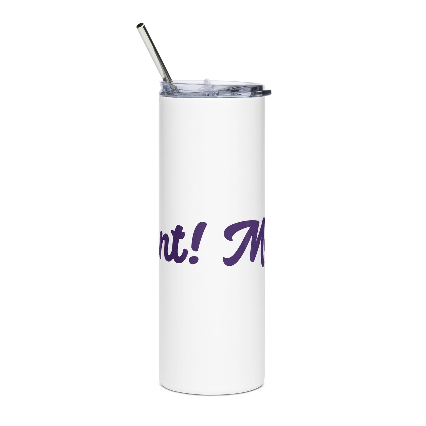 Mom-nificent White/Purple Stainless Steel Tumbler