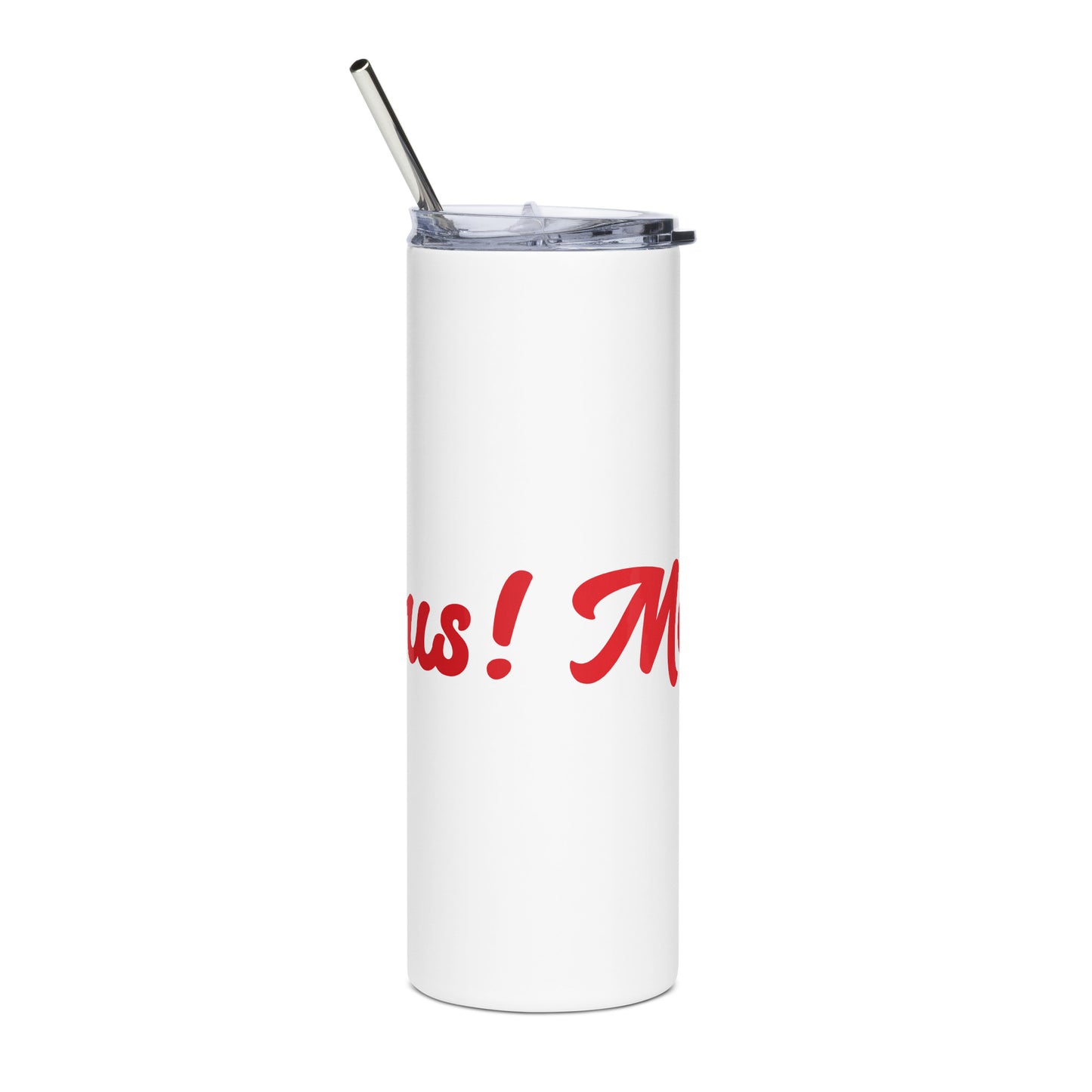 Mom-Bulous White/Red Stainless Steel Tumbler