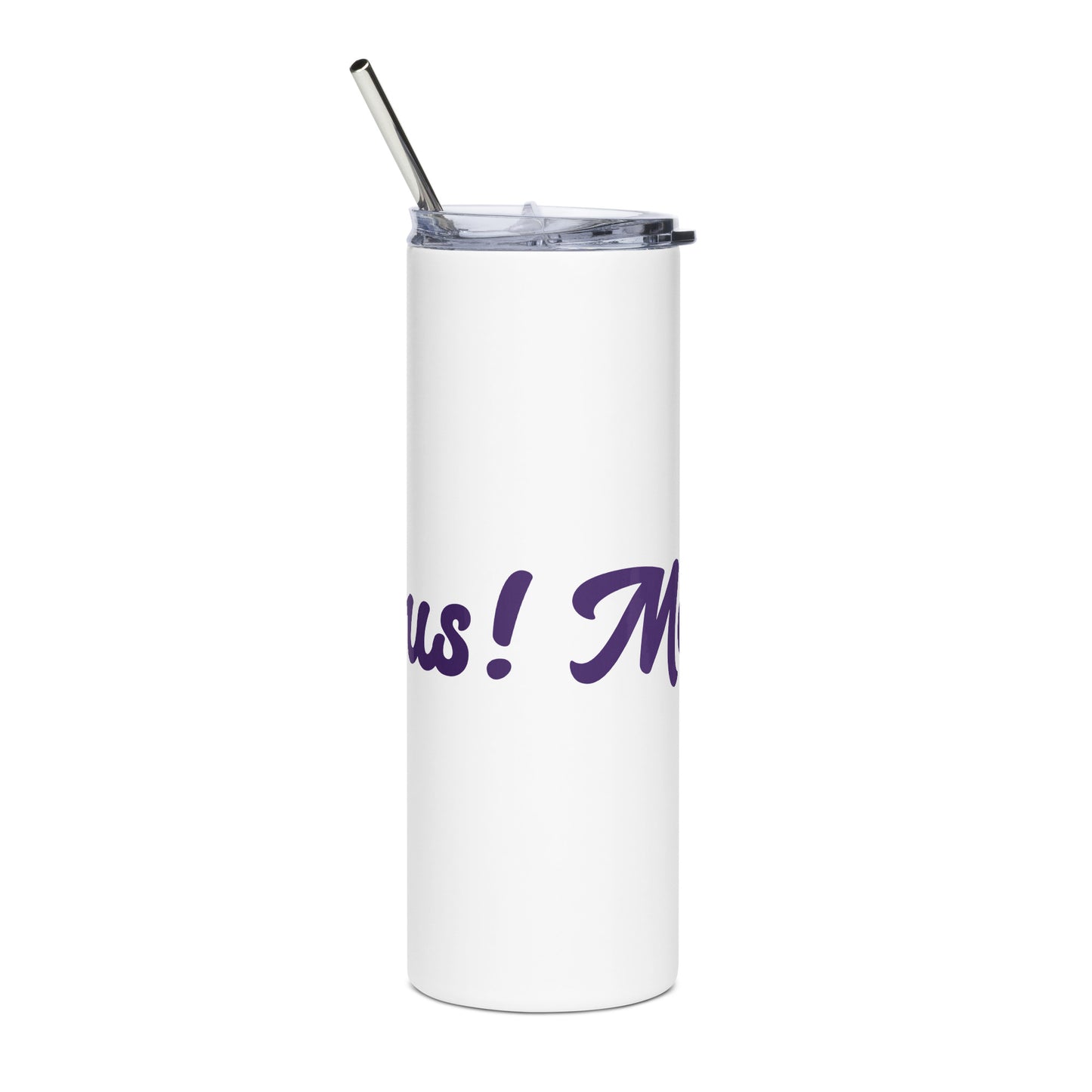 Mom-Bulous White/Purple Stainless Steel Tumbler
