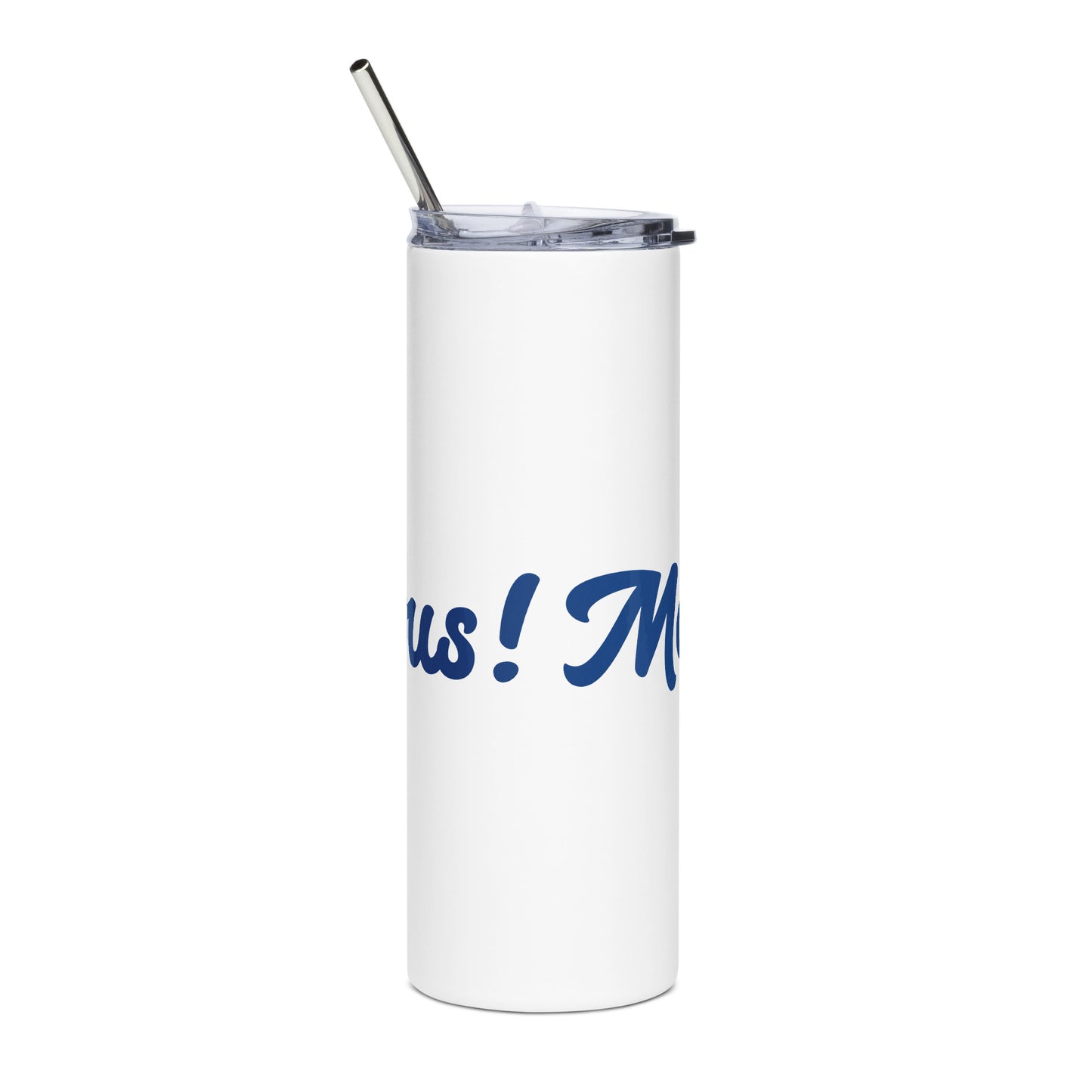 Mom-Velous White/Blue Stainless Steel Tumbler