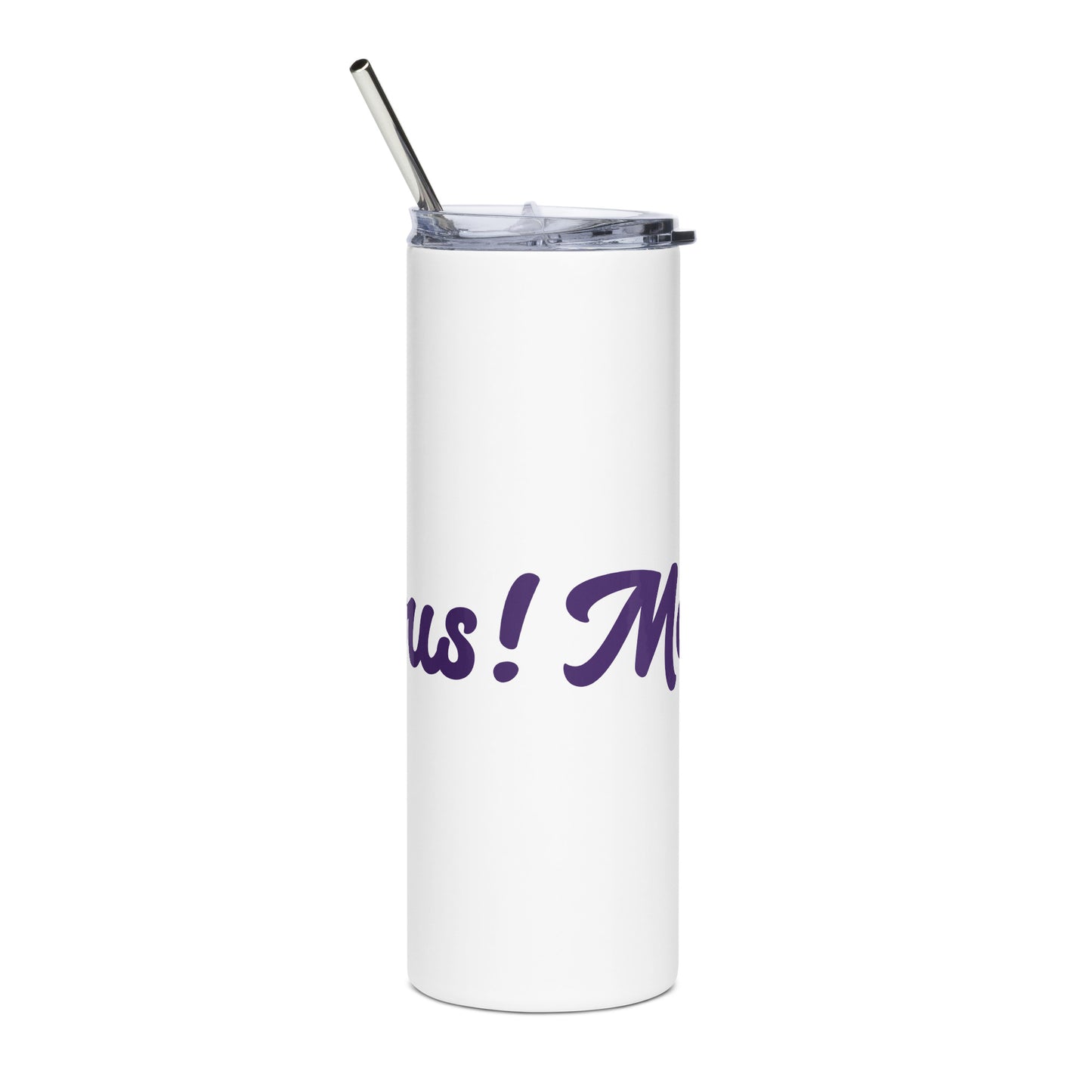 Mom-Velous White/Purple Stainless Steel Tumbler