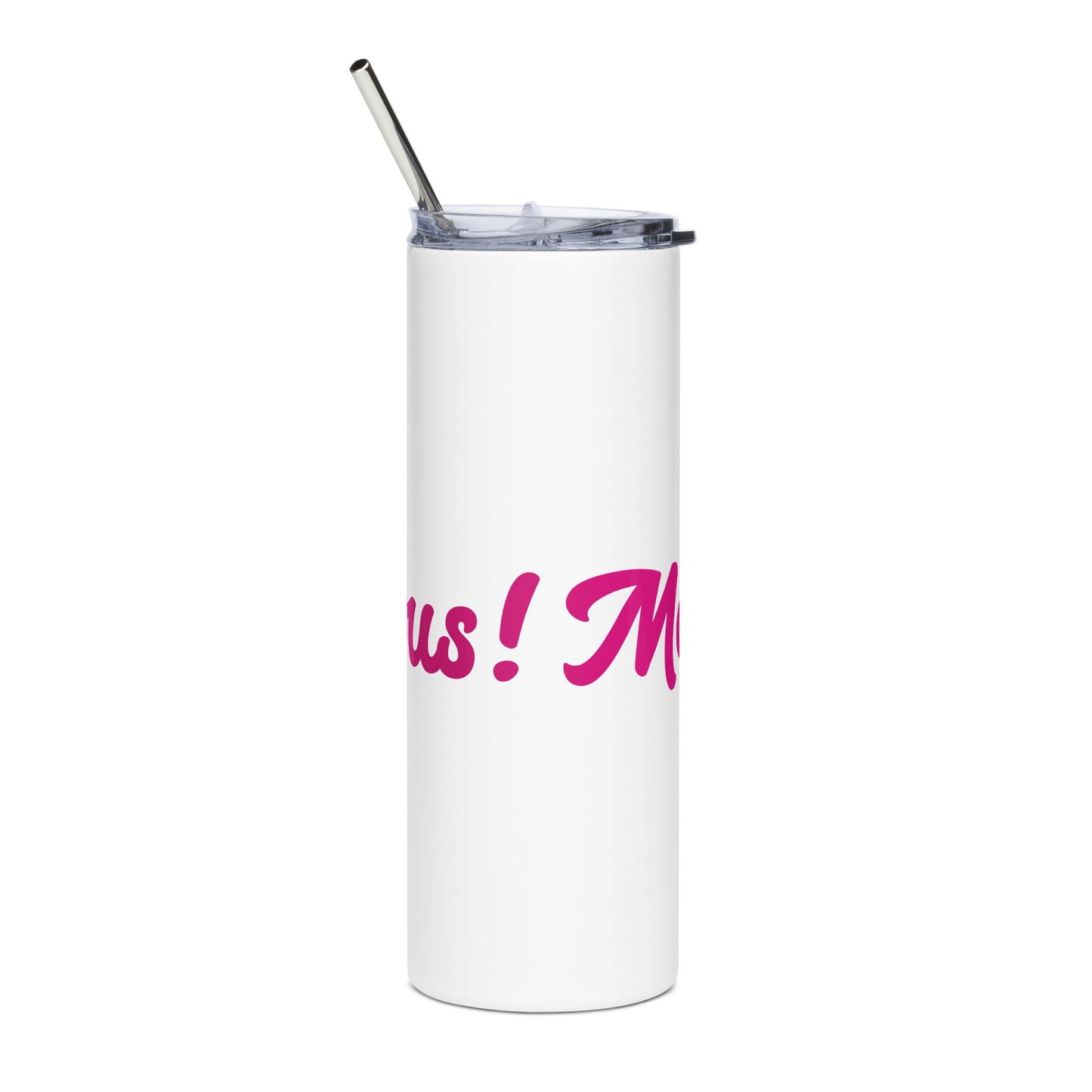 Mom-Velous White/Pink Stainless Steel Tumbler