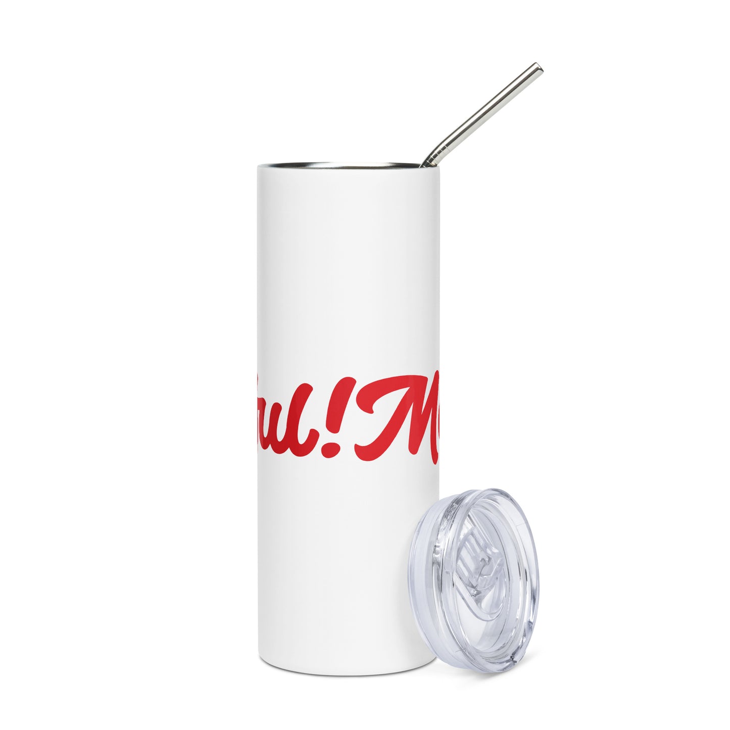 Mom-derful White/Red Stainless Steel Tumbler