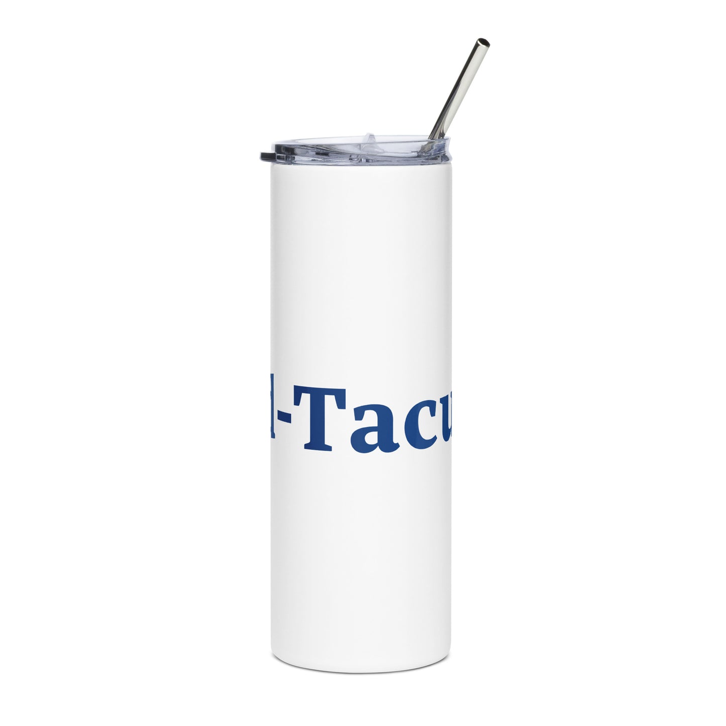 Dad-Tacular White/Blue Stainless Steel Tumbler