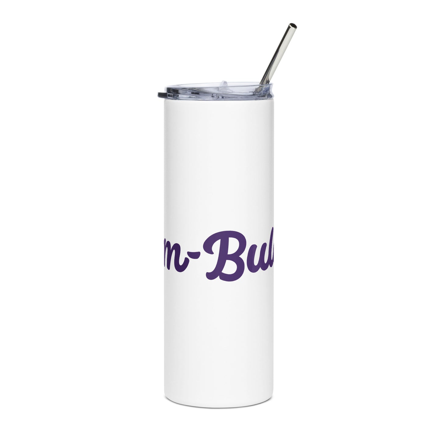 Mom-Bulous White/Purple Stainless Steel Tumbler