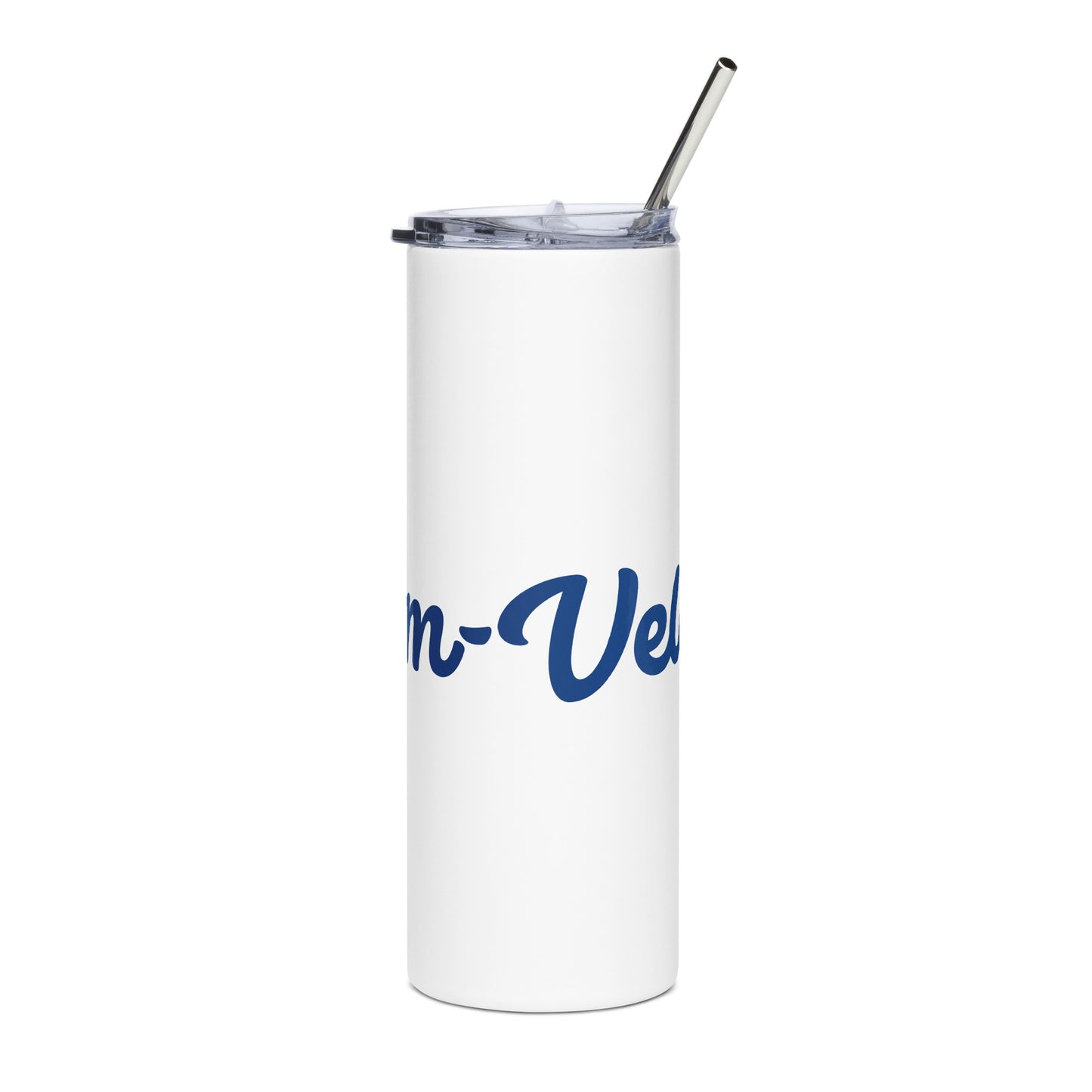 Mom-Velous White/Blue Stainless Steel Tumbler
