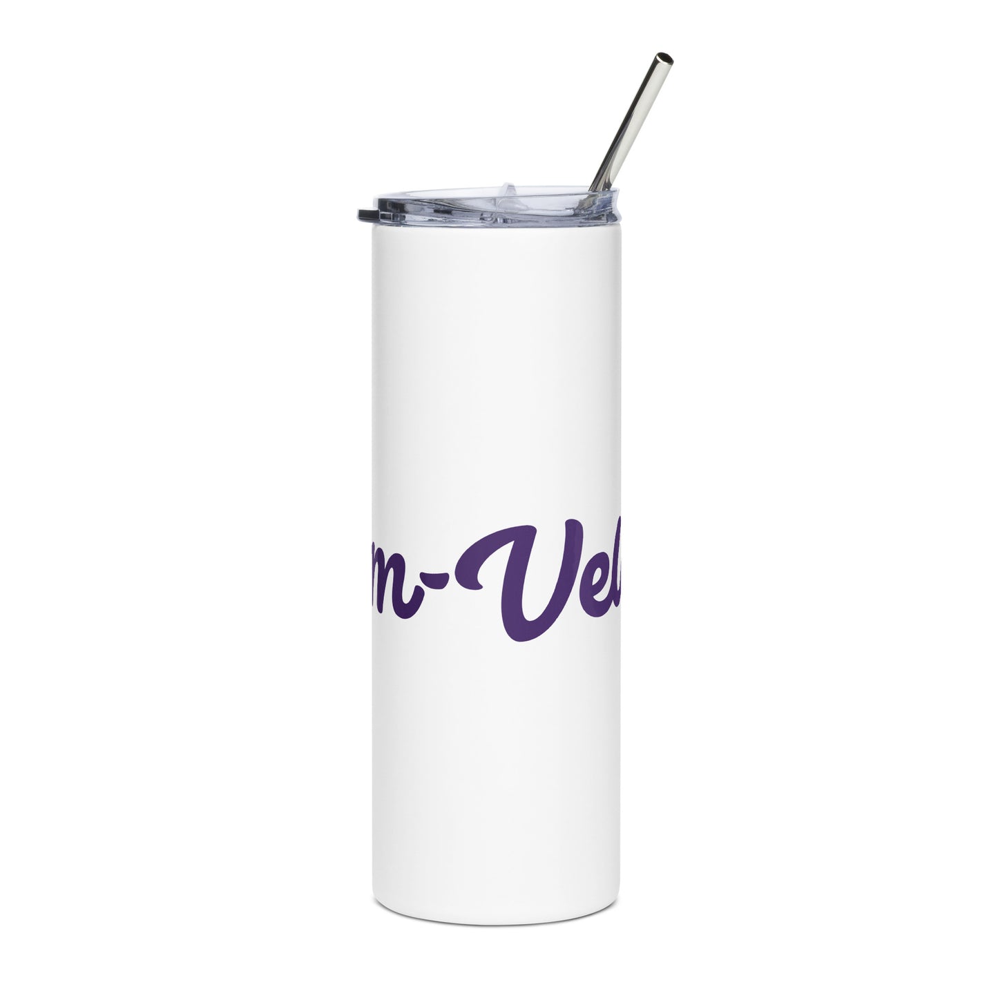 Mom-Velous White/Purple Stainless Steel Tumbler