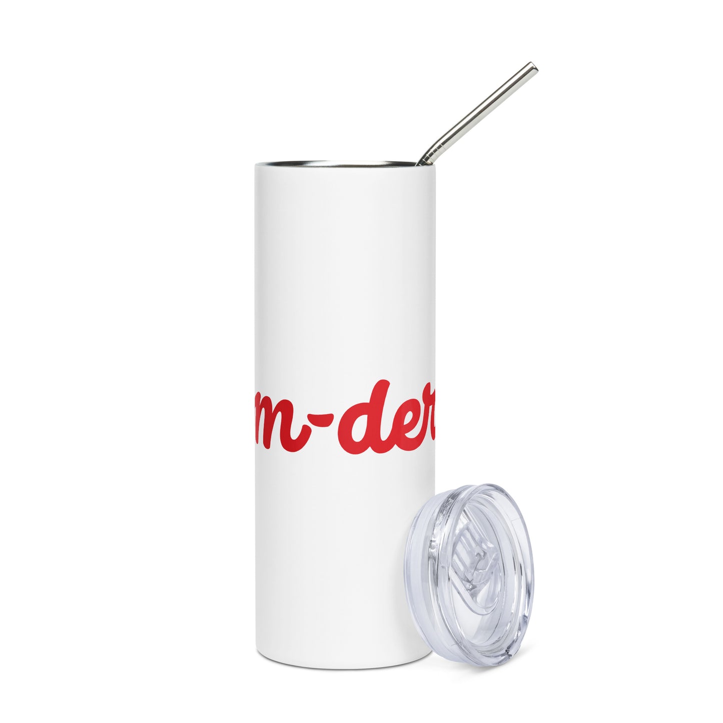 Mom-derful White/Red Stainless Steel Tumbler
