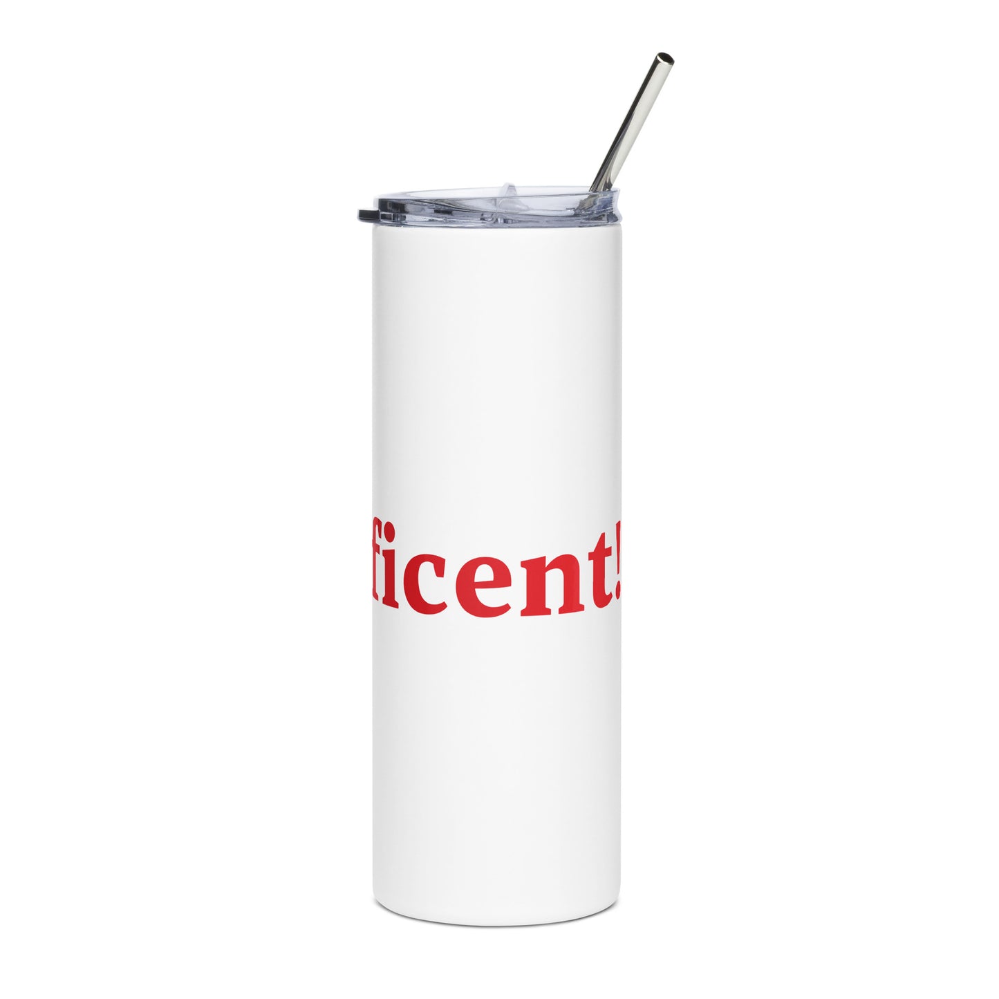 Dad-nificent White/Red Stainless Steel Tumbler