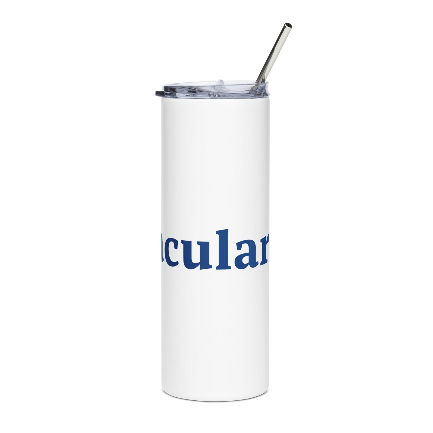 Dad-Tacular White/Blue Stainless Steel Tumbler