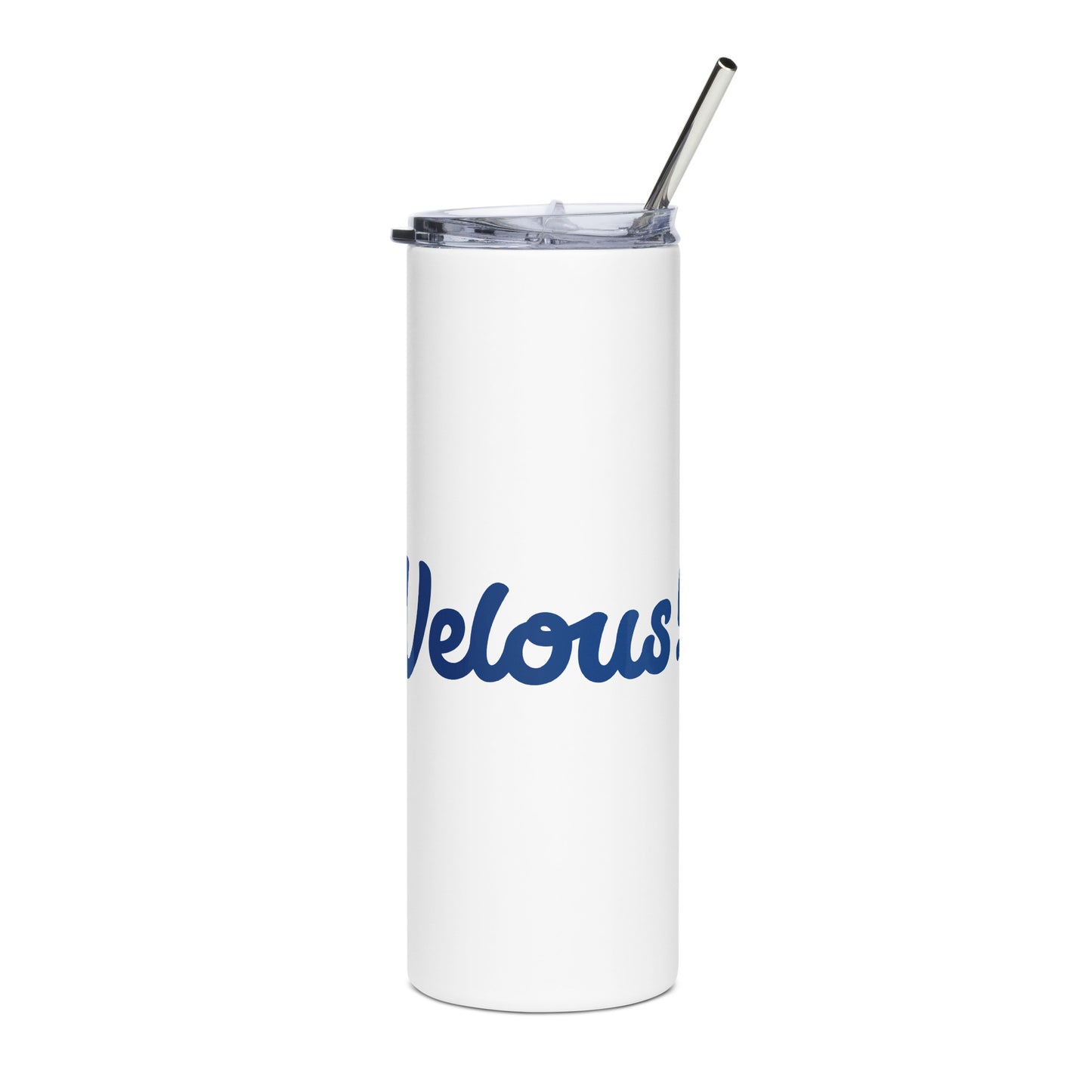 Mom-Velous White/Blue Stainless Steel Tumbler