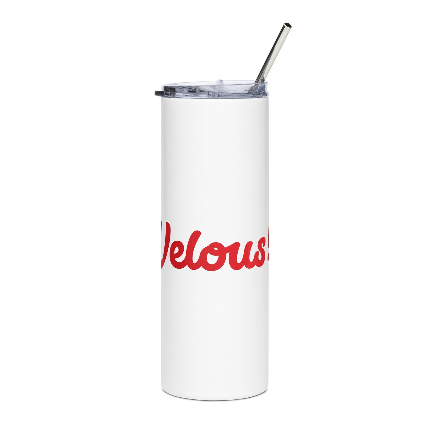 Mom-Velous White/Red Stainless Steel Tumbler