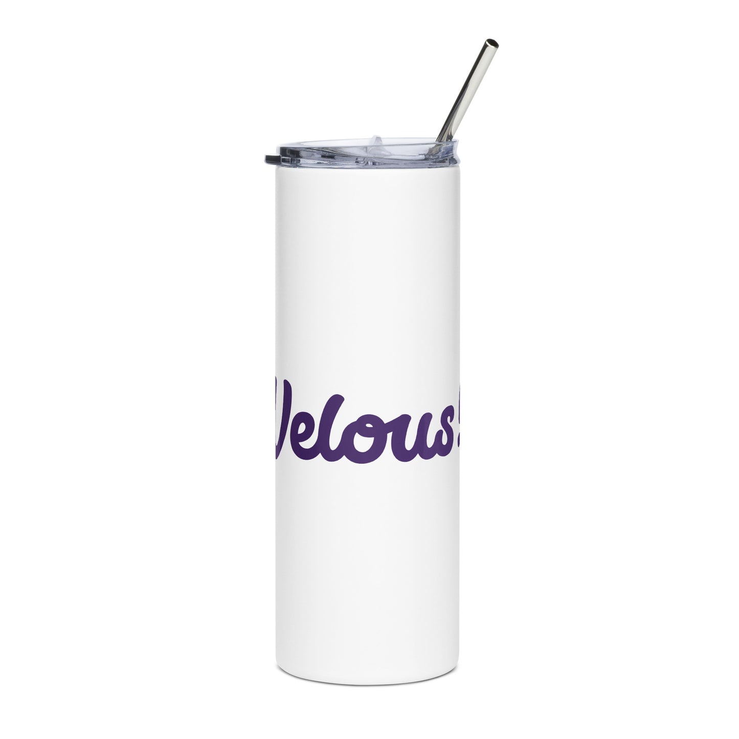 Mom-Velous White/Purple Stainless Steel Tumbler