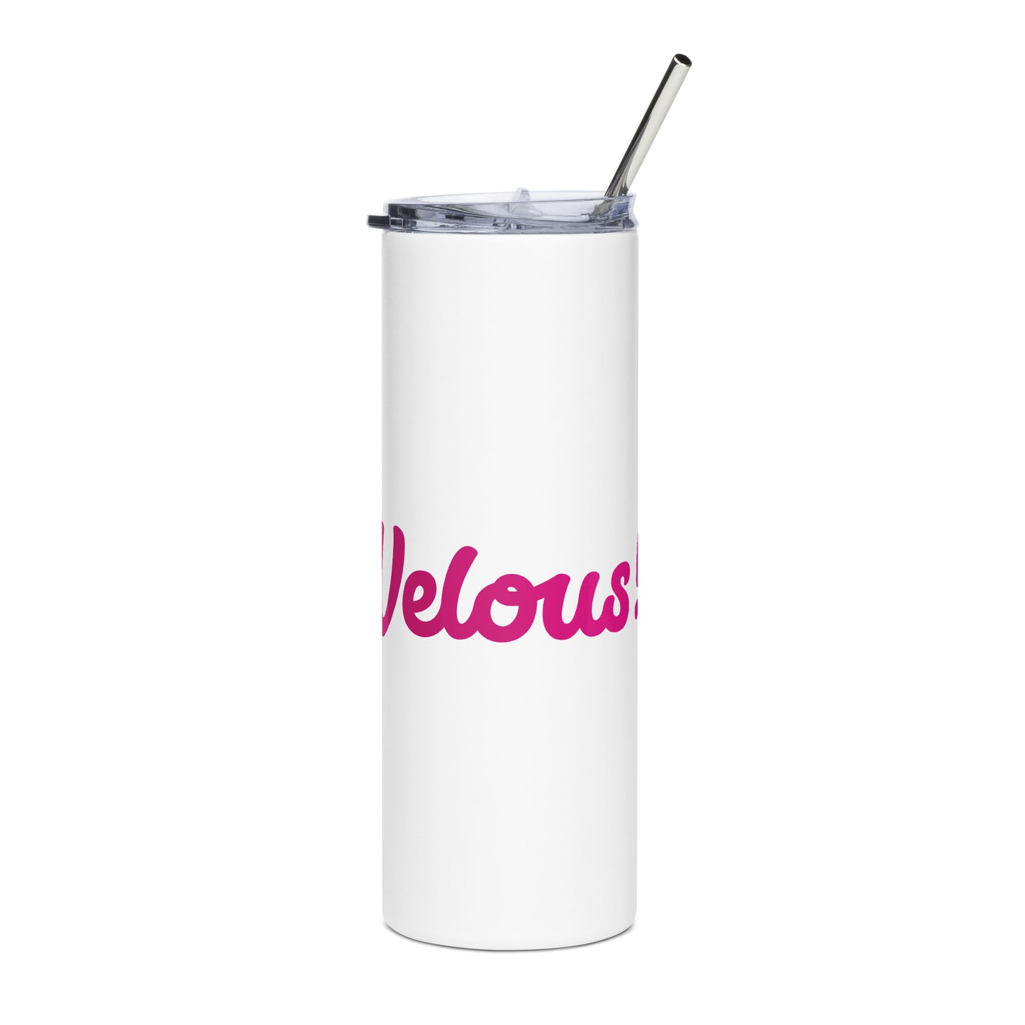 Mom-Velous White/Pink Stainless Steel Tumbler