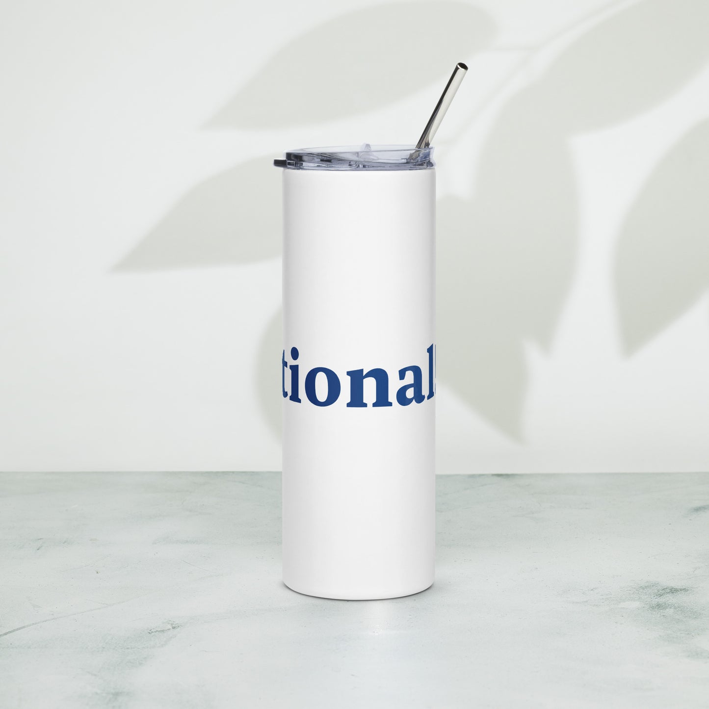 Dad-sational White/Blue Stainless Steel Tumbler