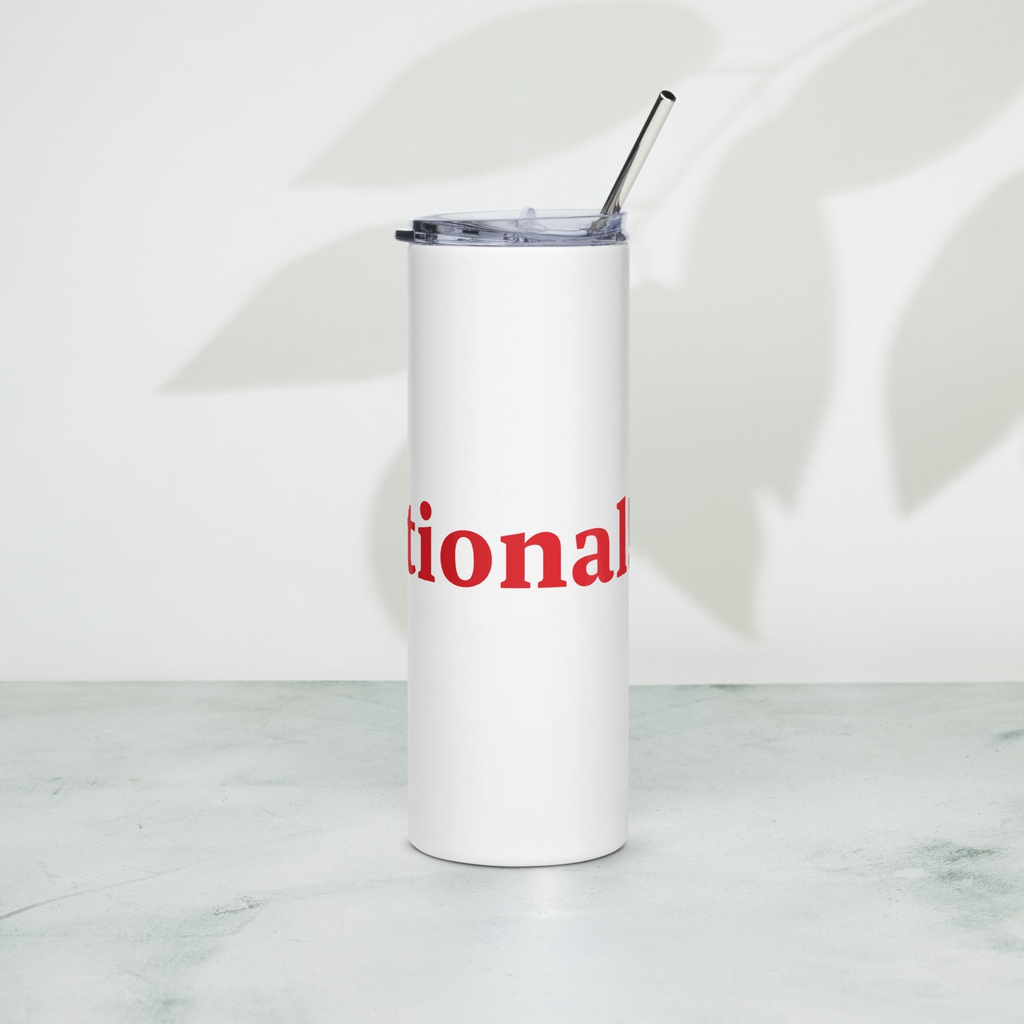 Dad-sational White/Red Stainless Steel Tumbler