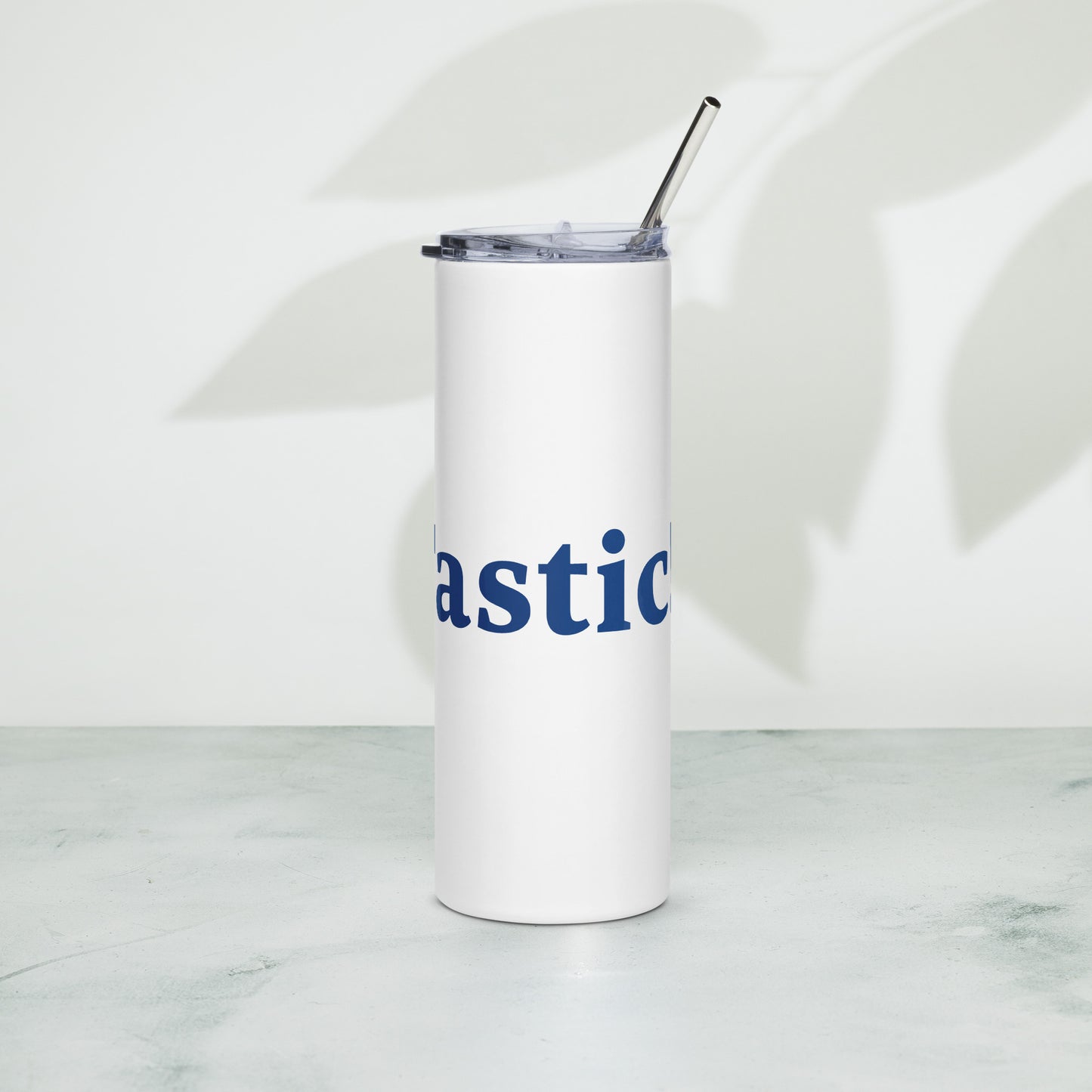 Dad-Tastic White/Blue Stainless Steel Tumbler