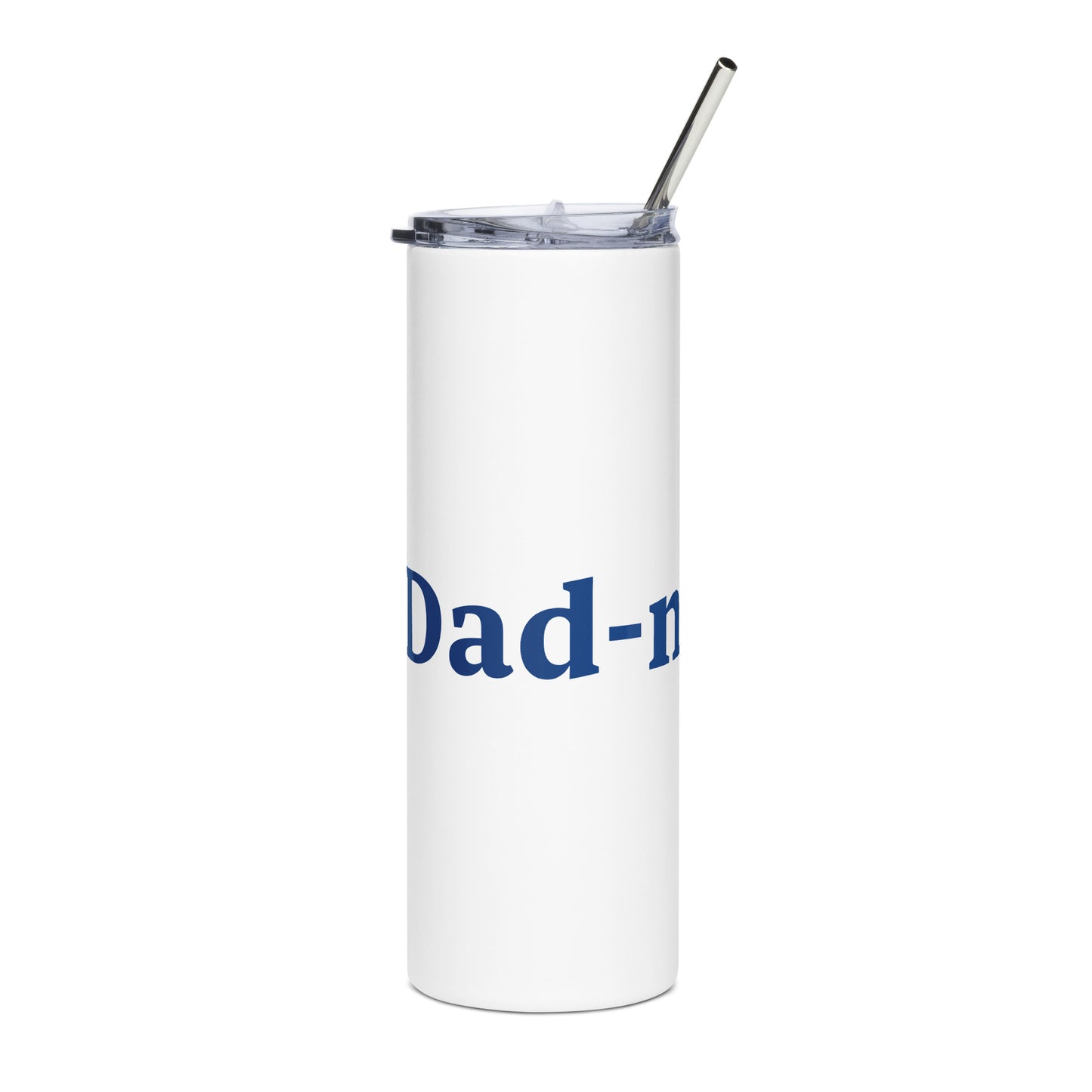 Dad-nificent White/Blue Stainless Steel Tumbler