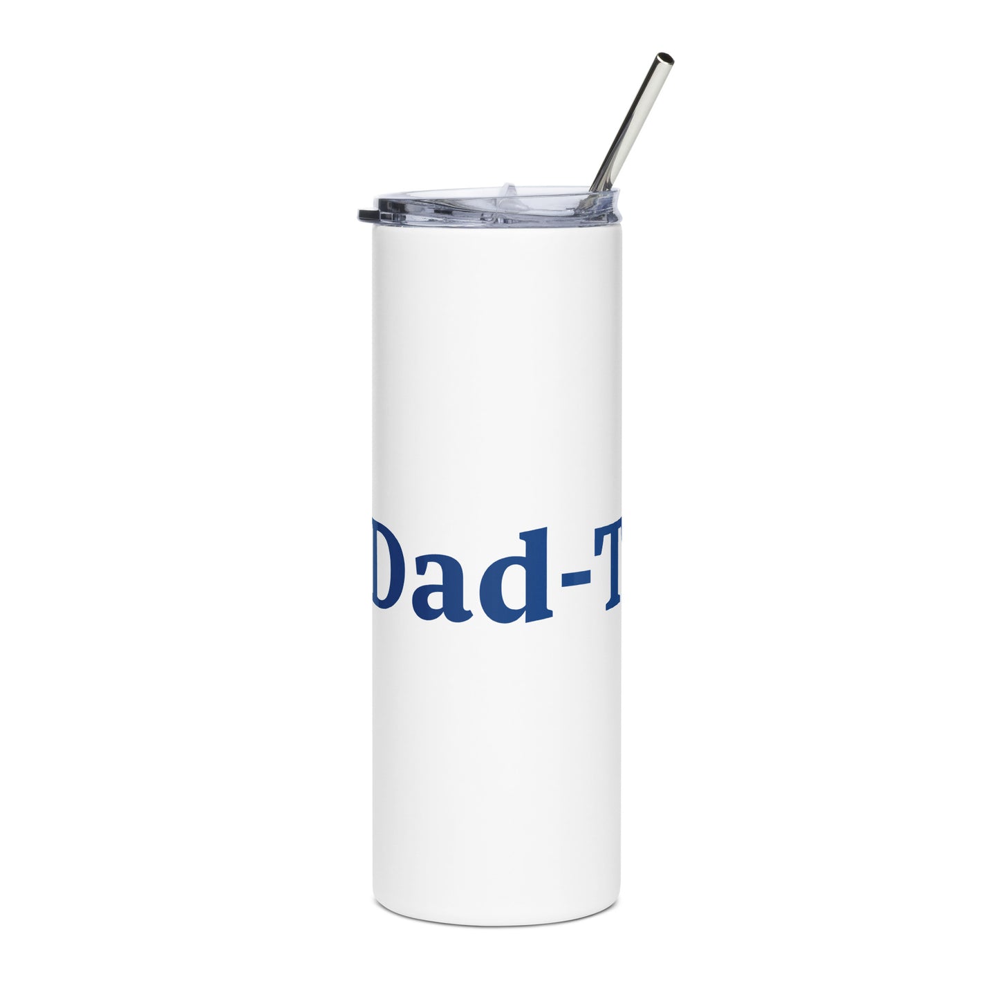 Dad-Tacular White/Blue Stainless Steel Tumbler