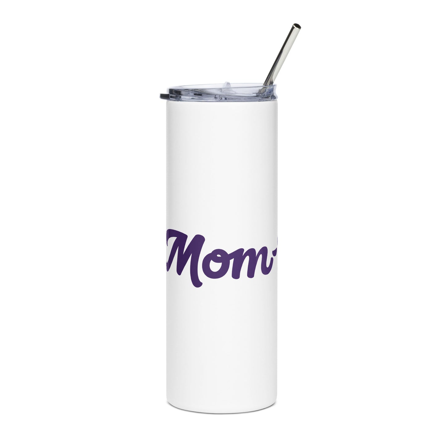 Mom-Bulous White/Purple Stainless Steel Tumbler