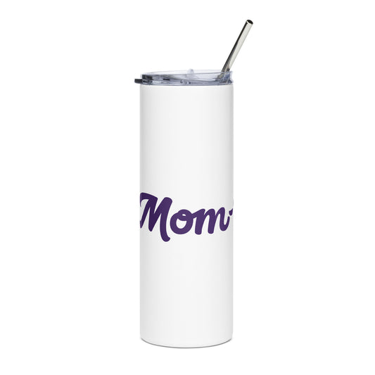 Mom-Bulous White/Purple Stainless Steel Tumbler