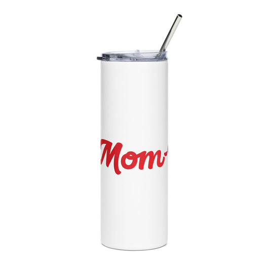 Mom-Velous White/Red Stainless Steel Tumbler