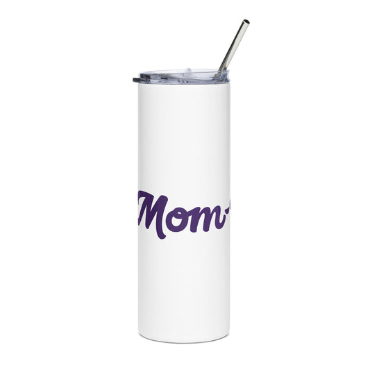 Mom-Velous White/Purple Stainless Steel Tumbler