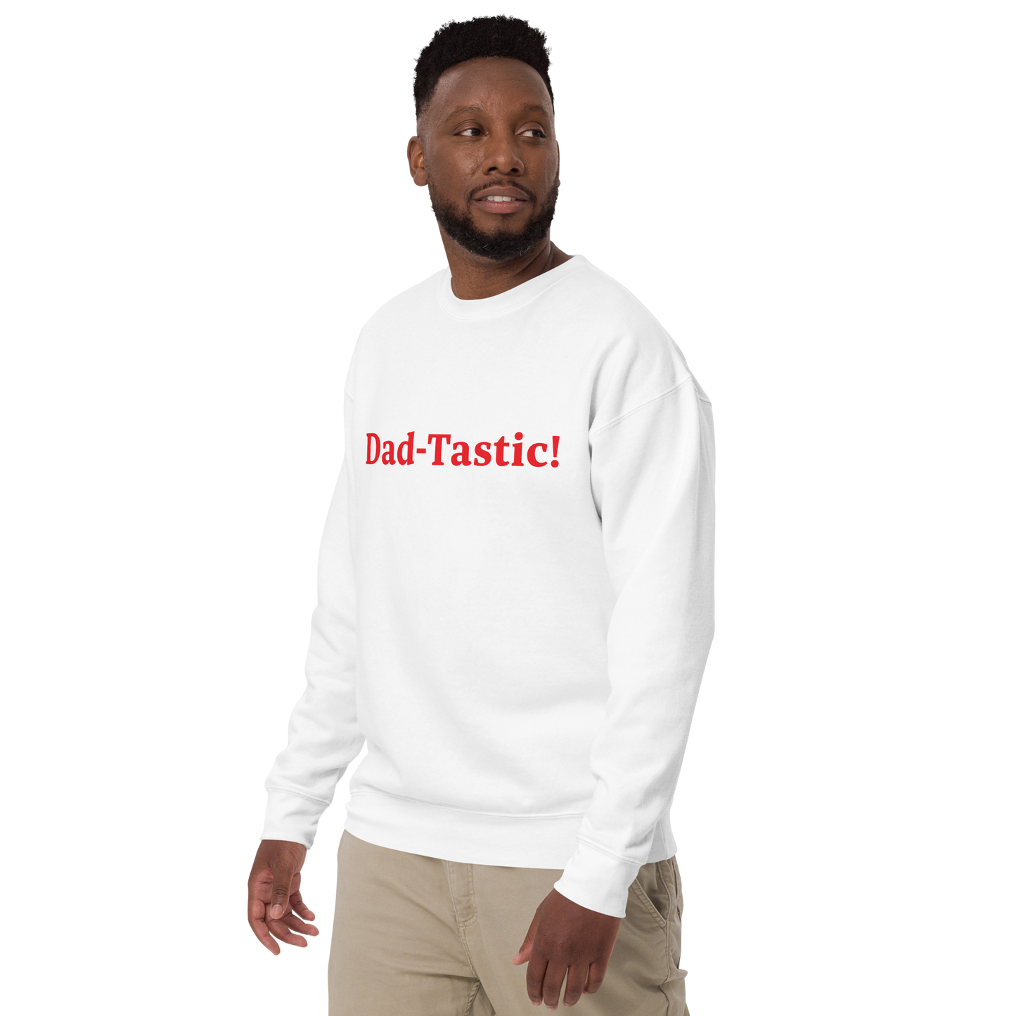 Dad-Tastic White/Red Premium Sweatshirt