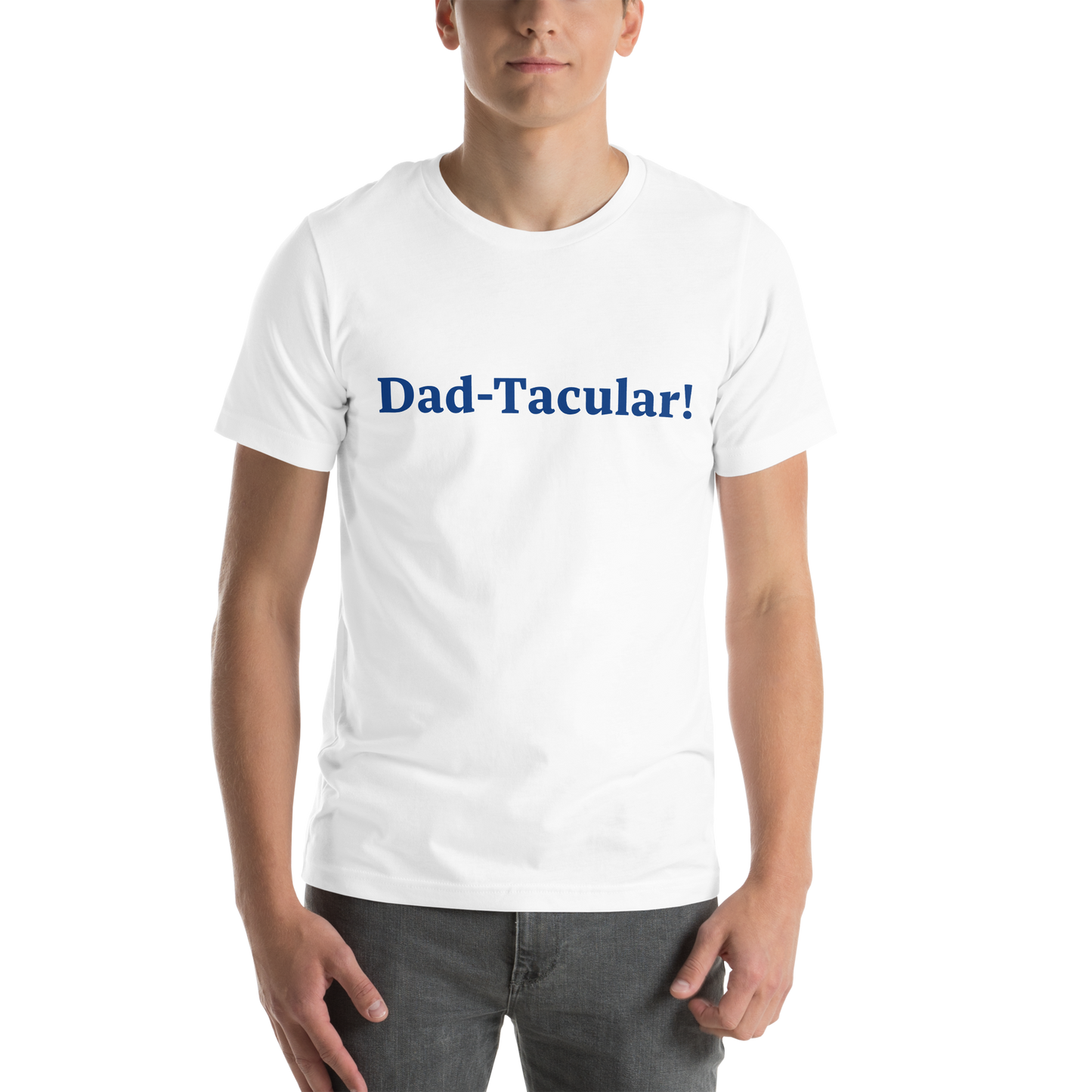 Dad-Tacular White/Blue T-Shirt