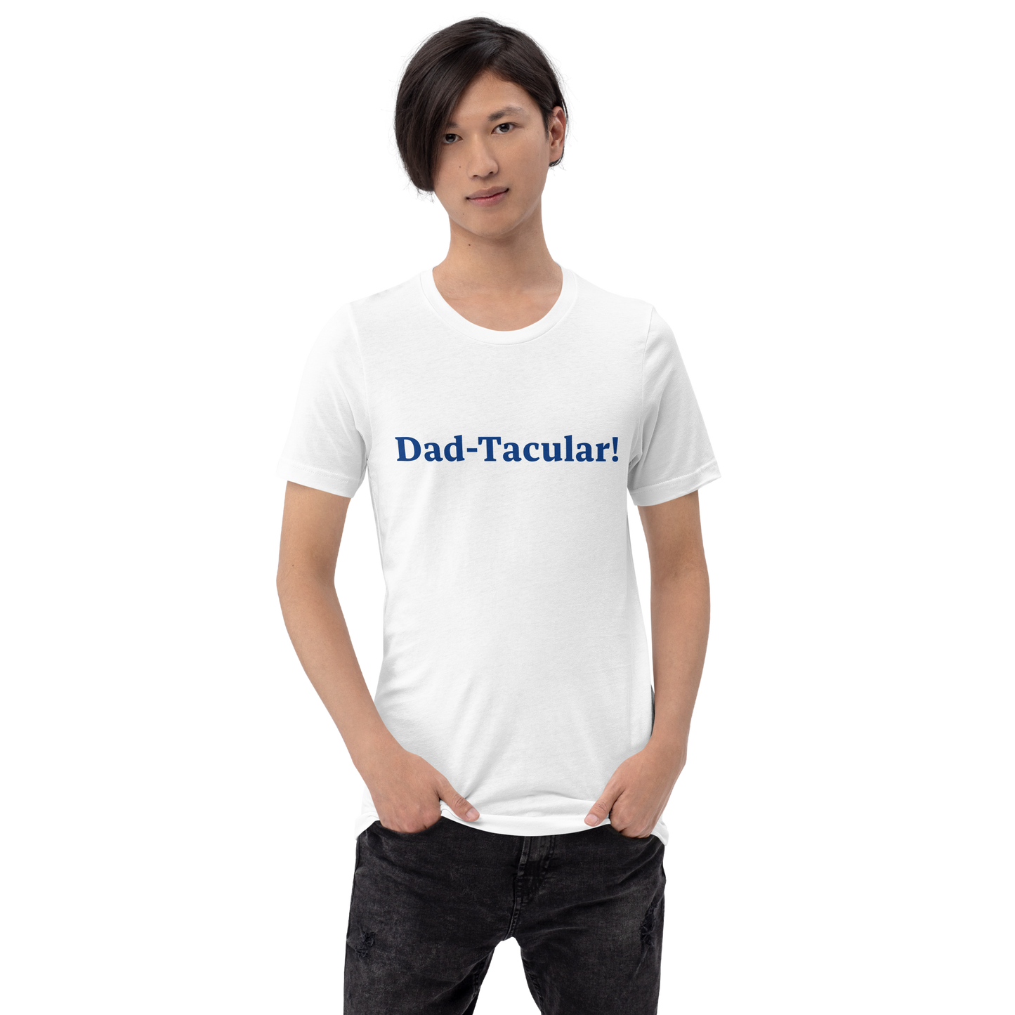 Dad-Tacular White/Blue T-Shirt