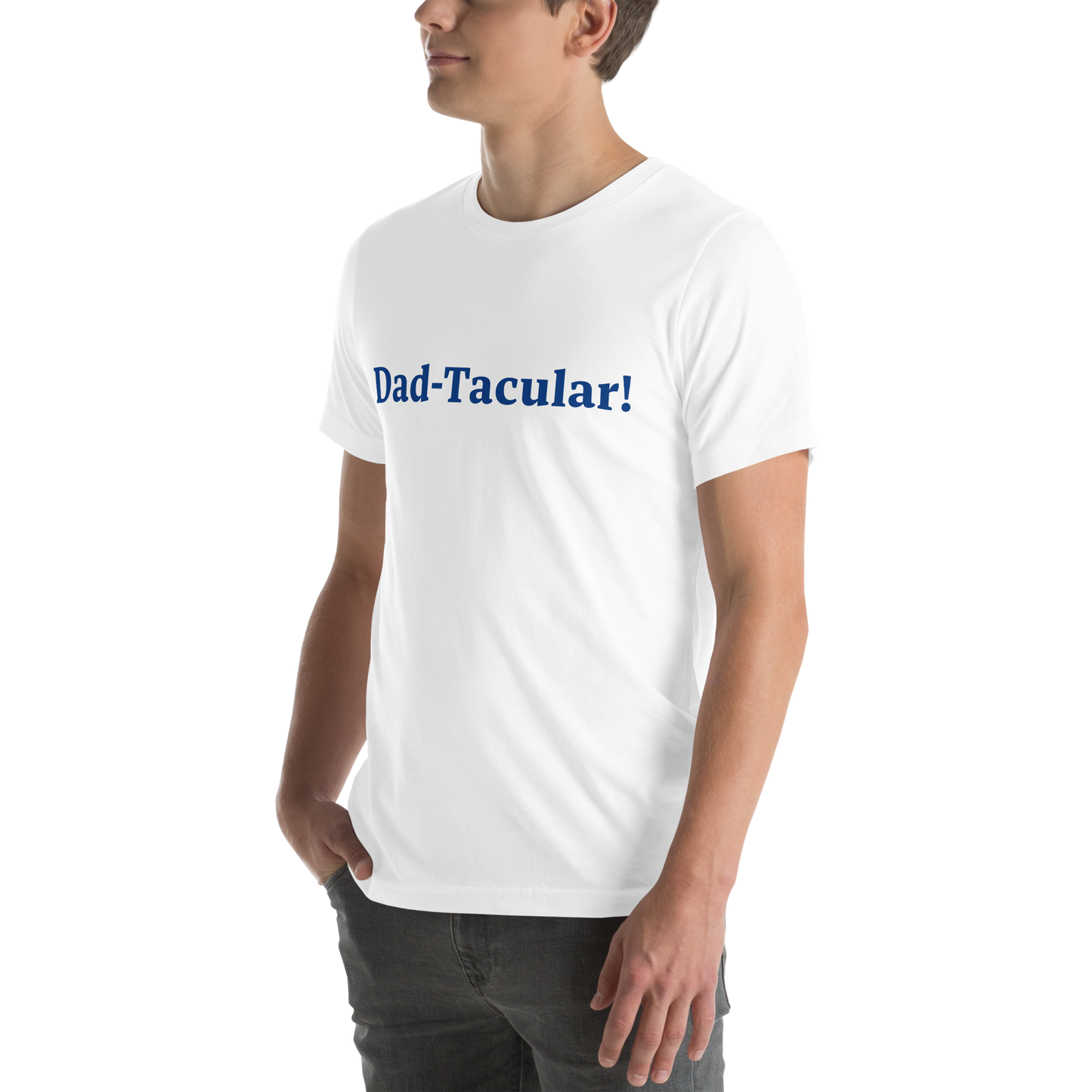 Dad-Tacular White/Blue T-Shirt
