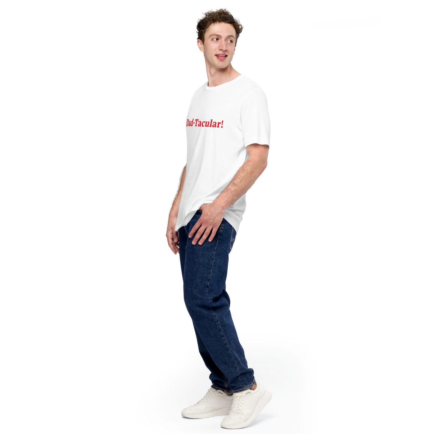 Dad-Tacular White/Red T-Shirt