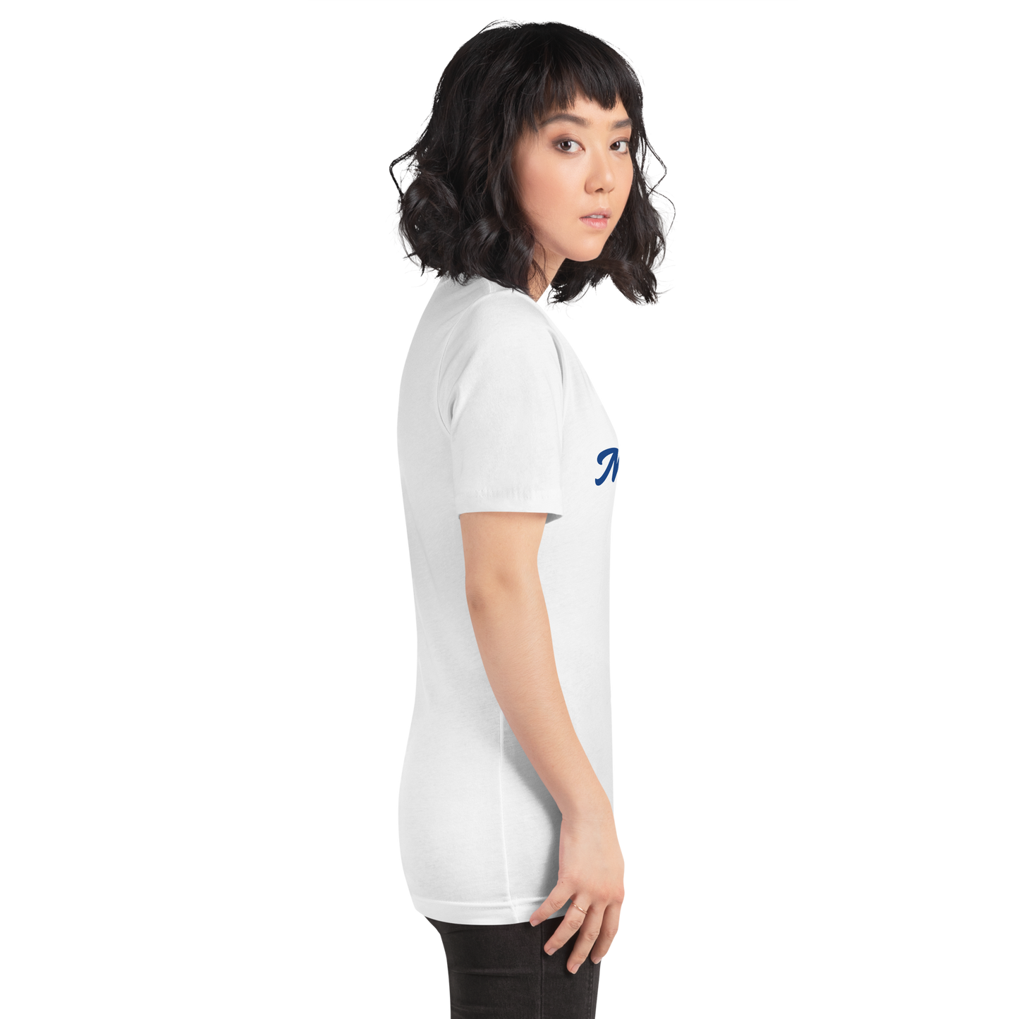 Mom-tacular White/Blue Thin Over-Shirt T-Shirt