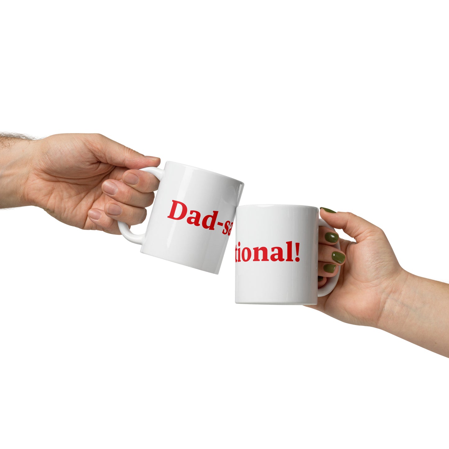 Dad-sational White/Red Glossy Mug