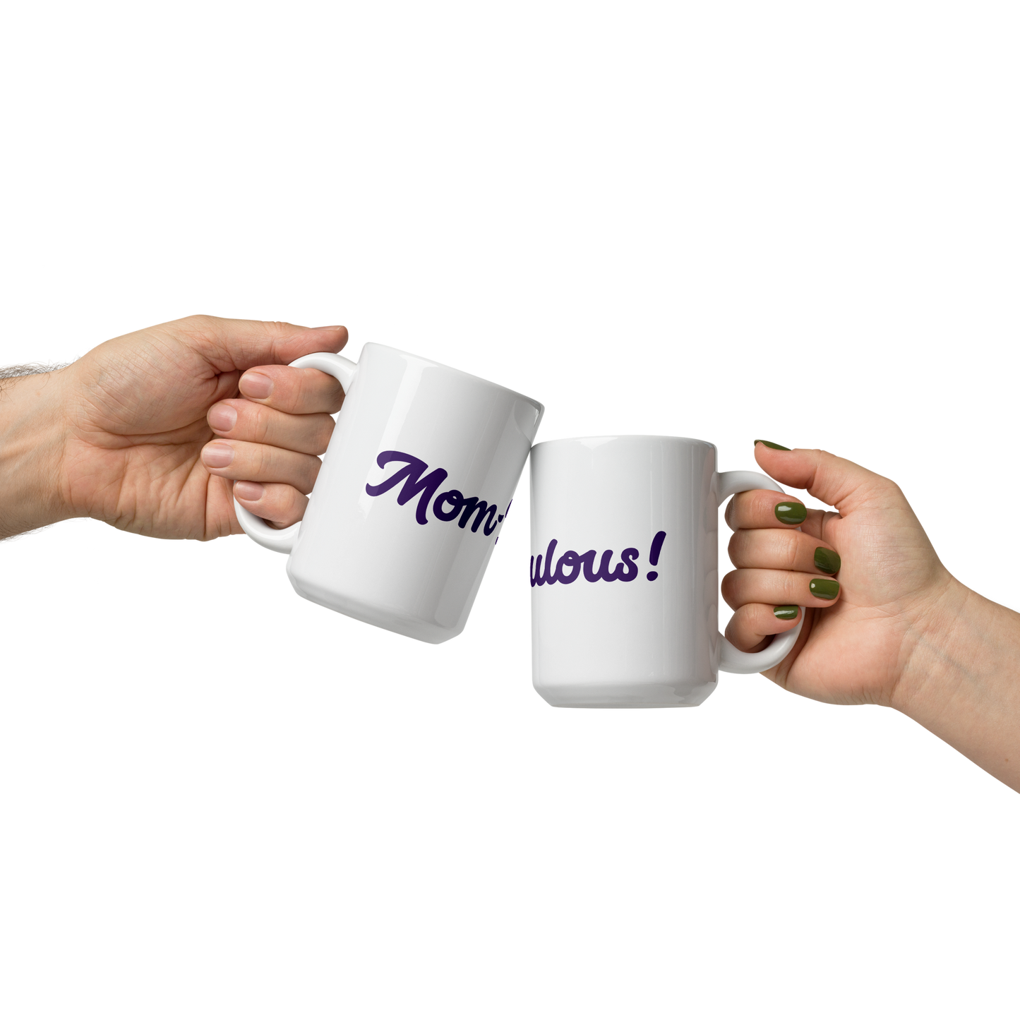 Mom-Bulous White/Purple Glossy Mug