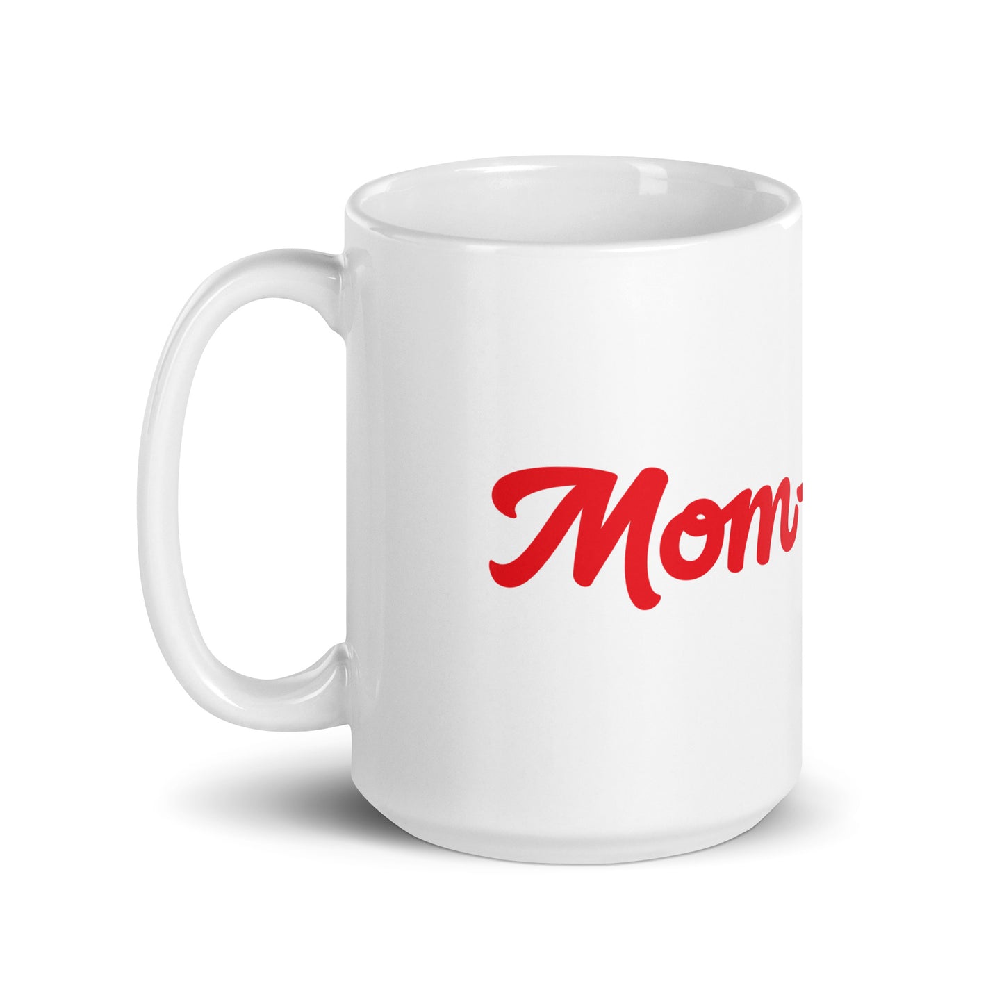 Mom-derful White/Red Glossy Mug