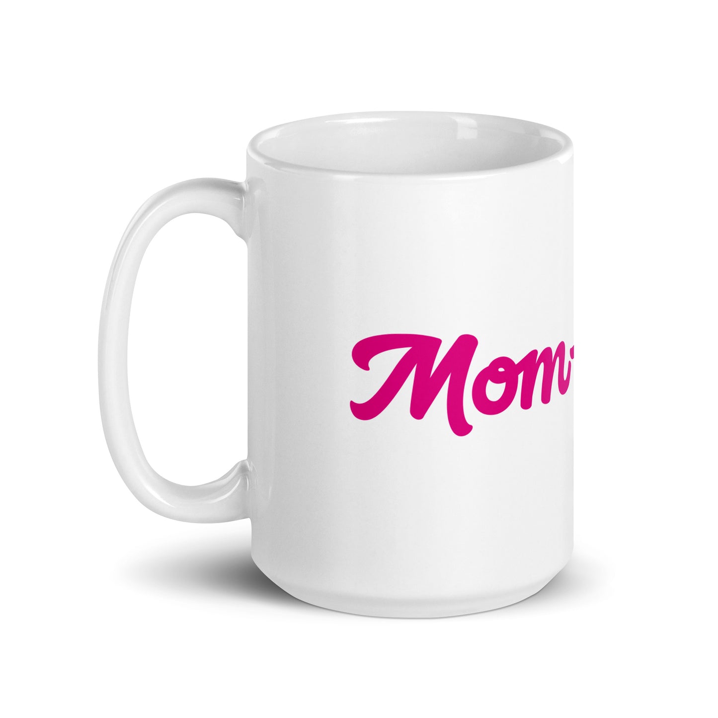 Mom-derful White/Pink Glossy Mug