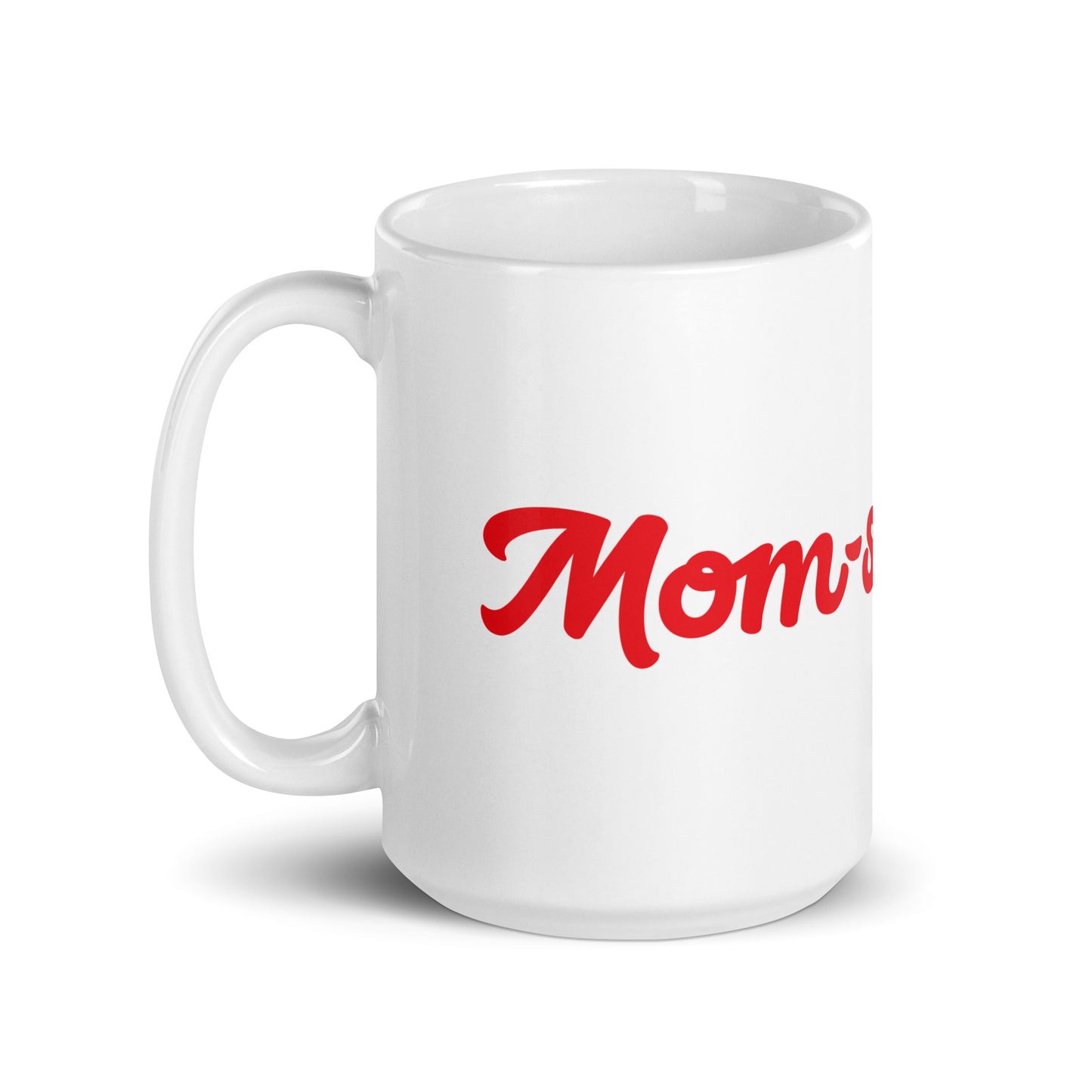Mom-sational White/Red Glossy Mug