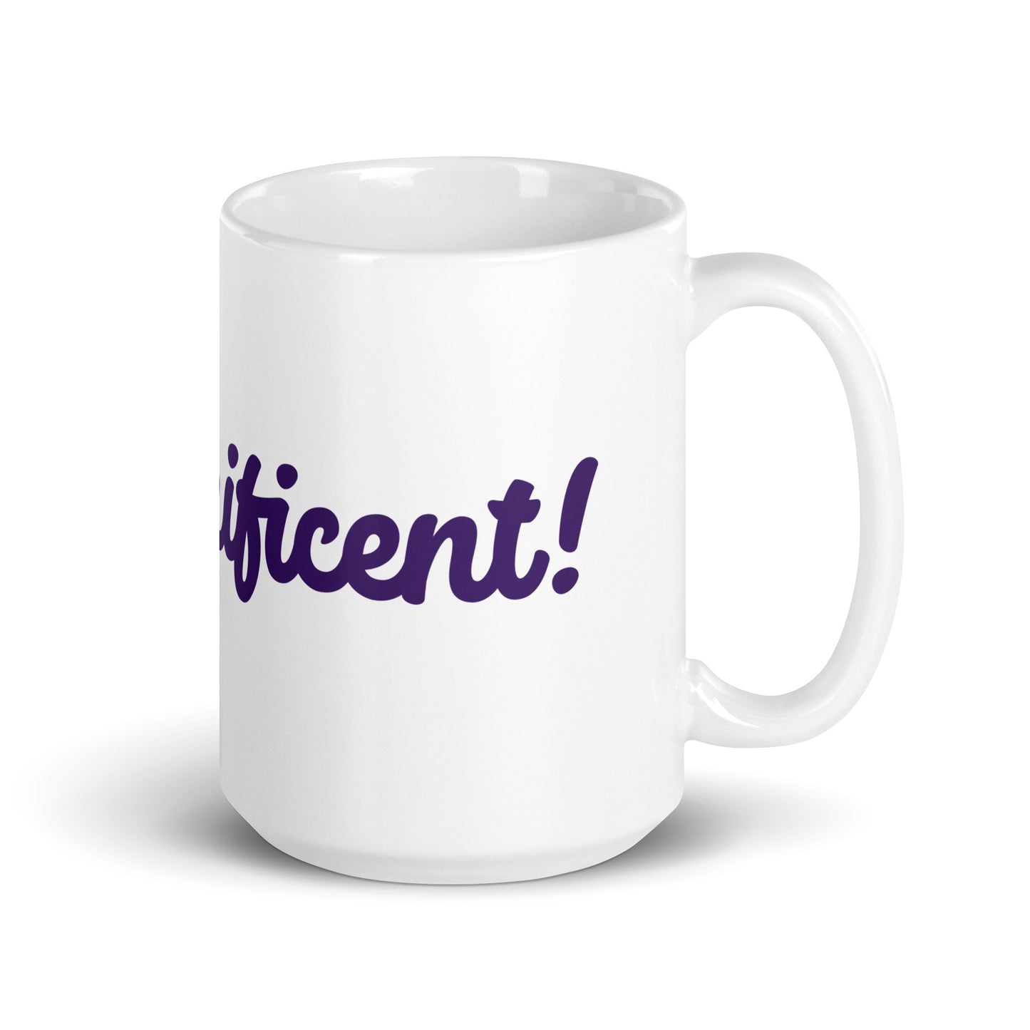 Mom-nificent White/Purple Glossy Mug