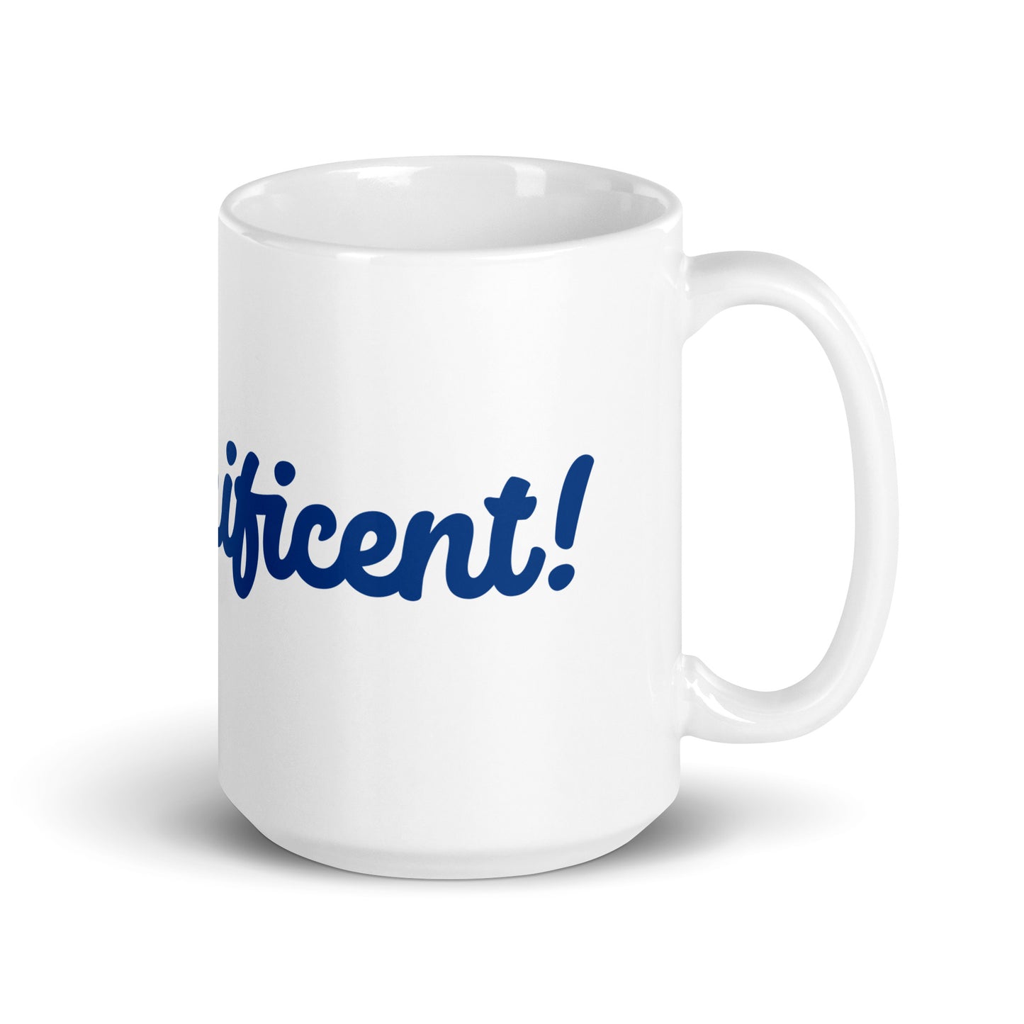 Mom-nificent White/Blue Glossy Mug