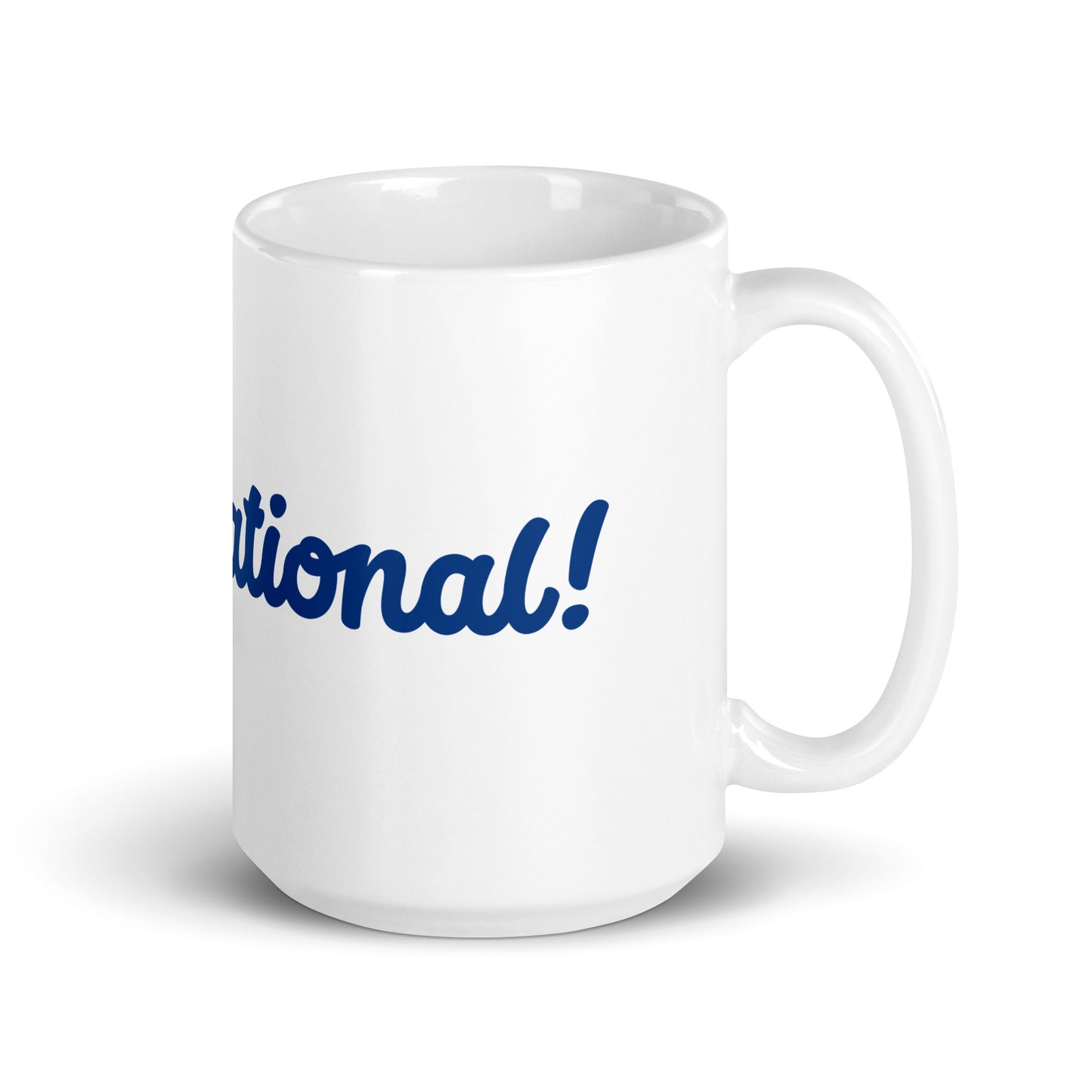 Mom-sational White/Blue Glossy Mug